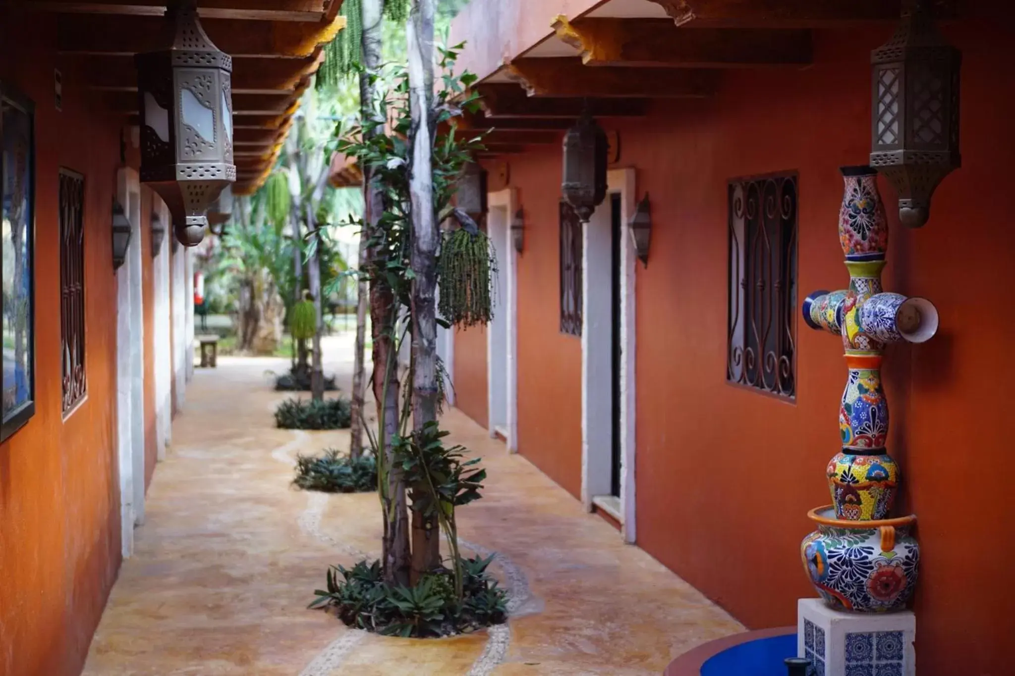 Inner courtyard view in Real Haciendas