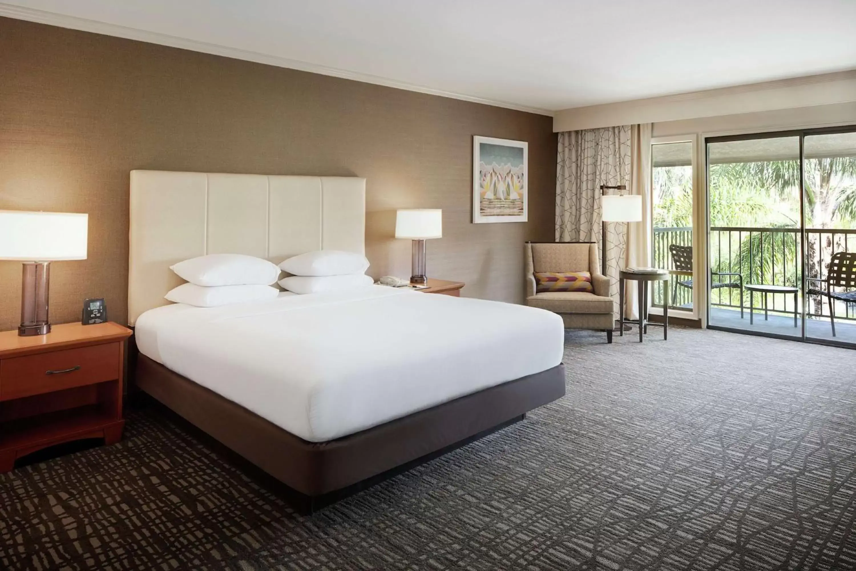 Bed in DoubleTree by Hilton Ontario Airport