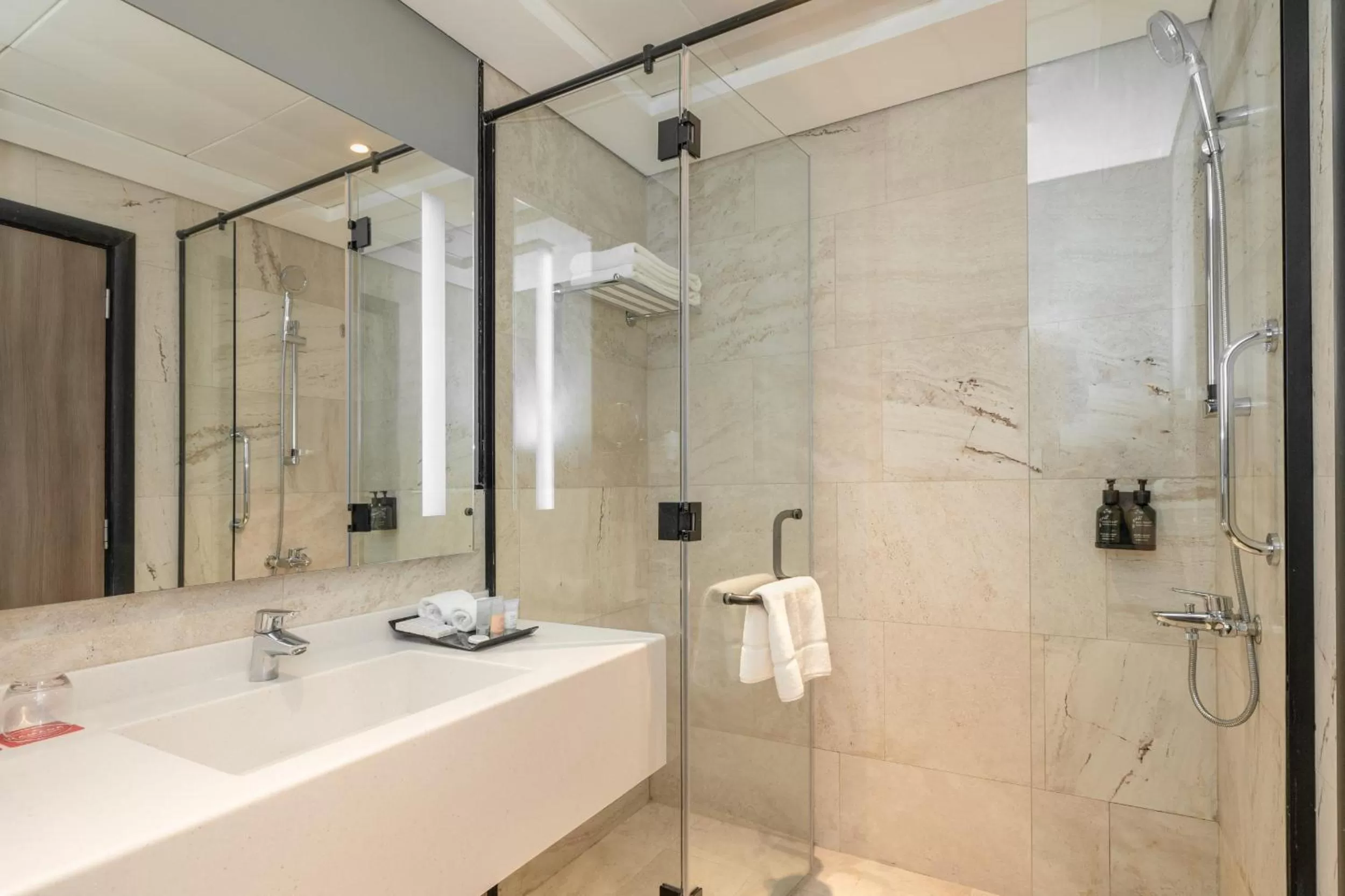 Shower in Ramada by Wyndham Dubai Barsha Heights