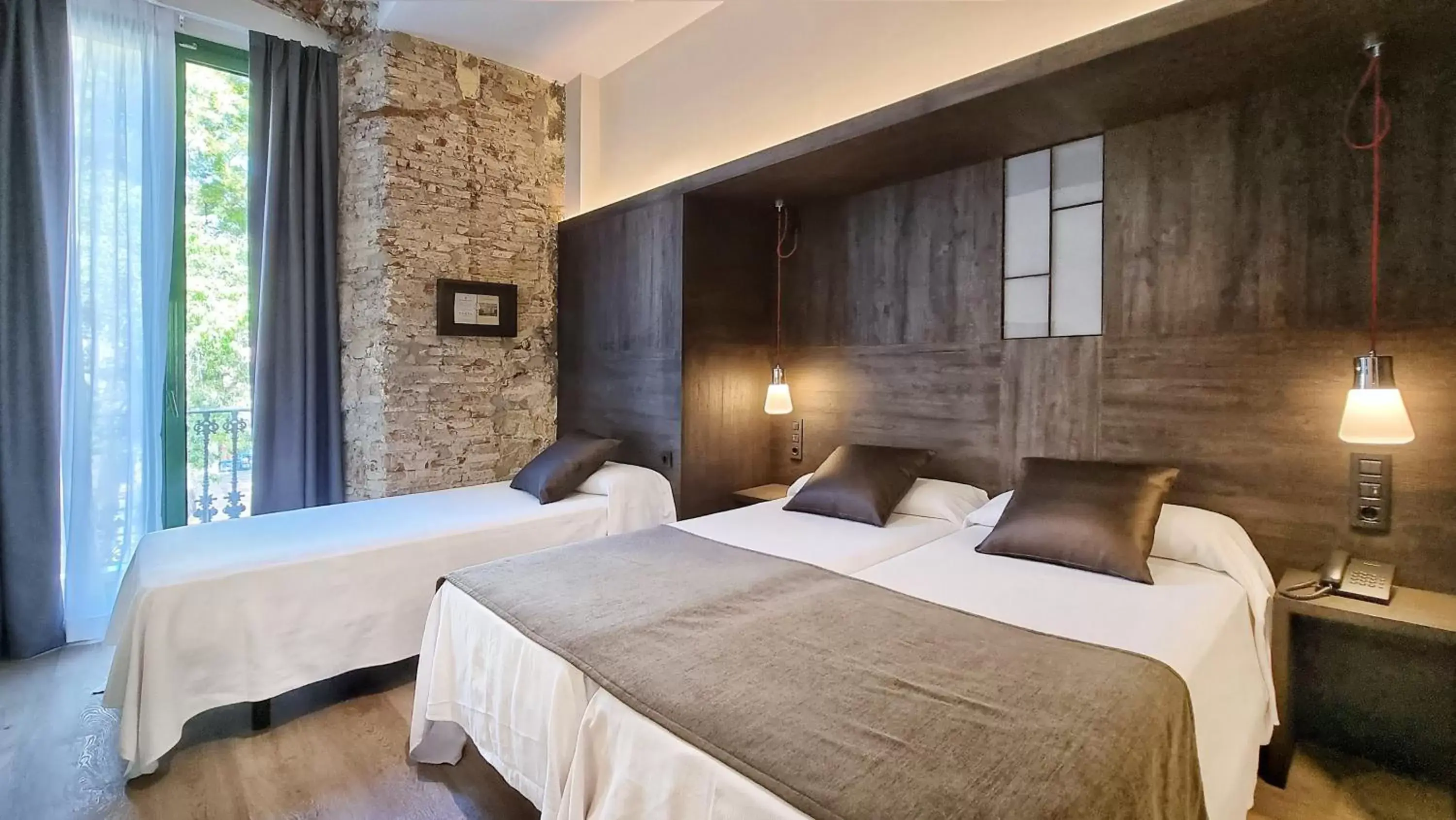 Bed in Hotel Sant Agustí