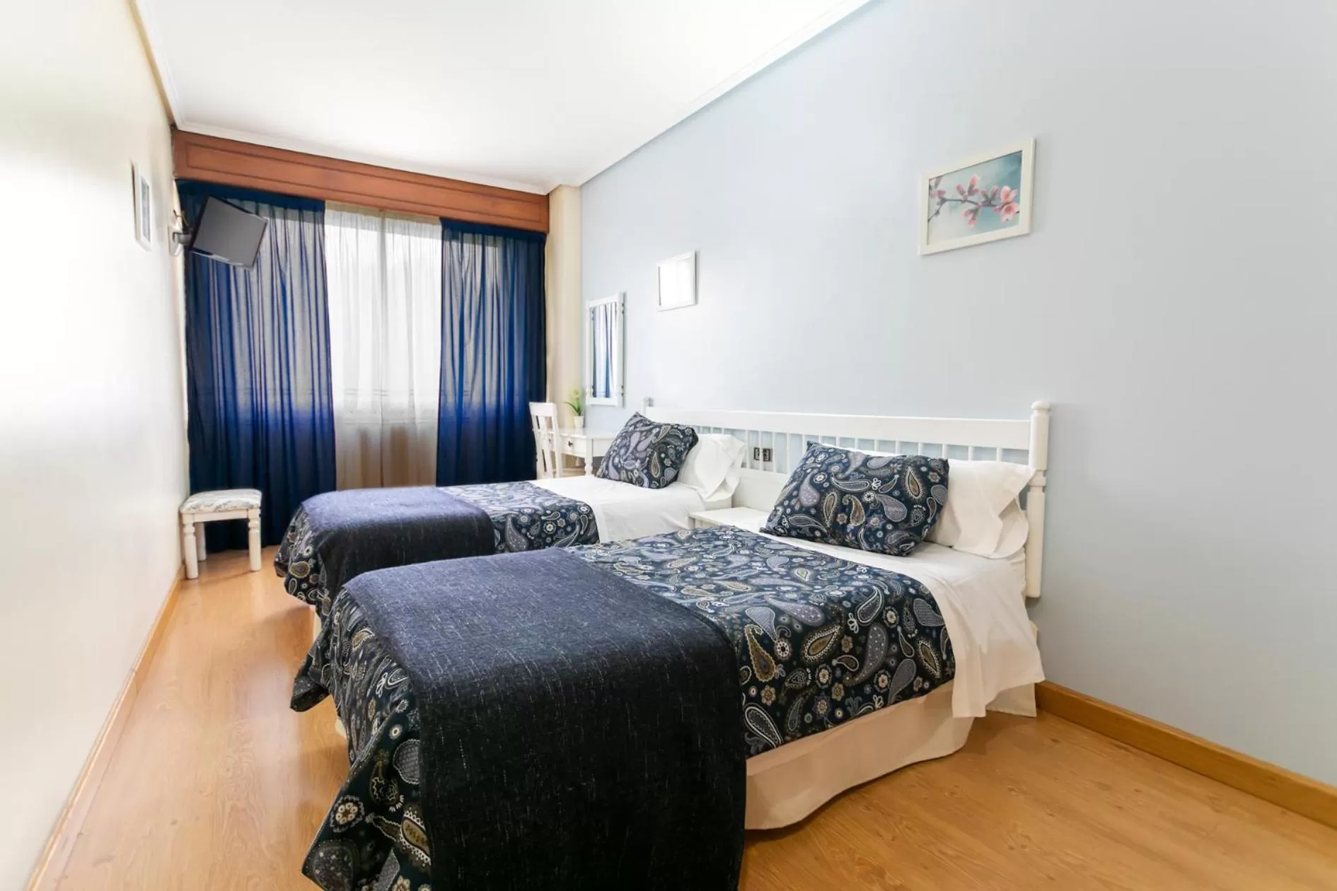 Bed in Hotel América Ferrol