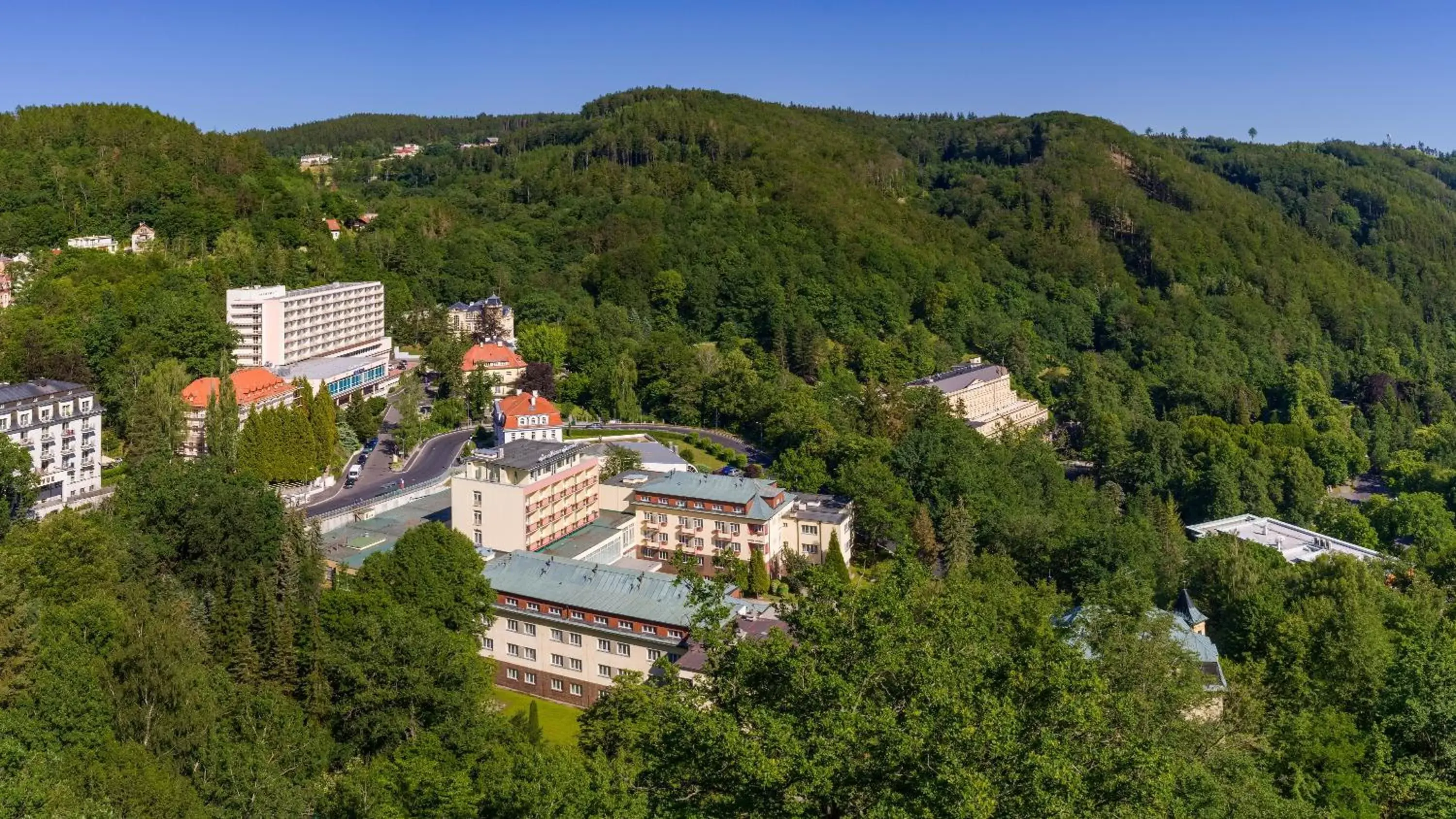 Property building, Bird's-eye View in Spa Resort Sanssouci