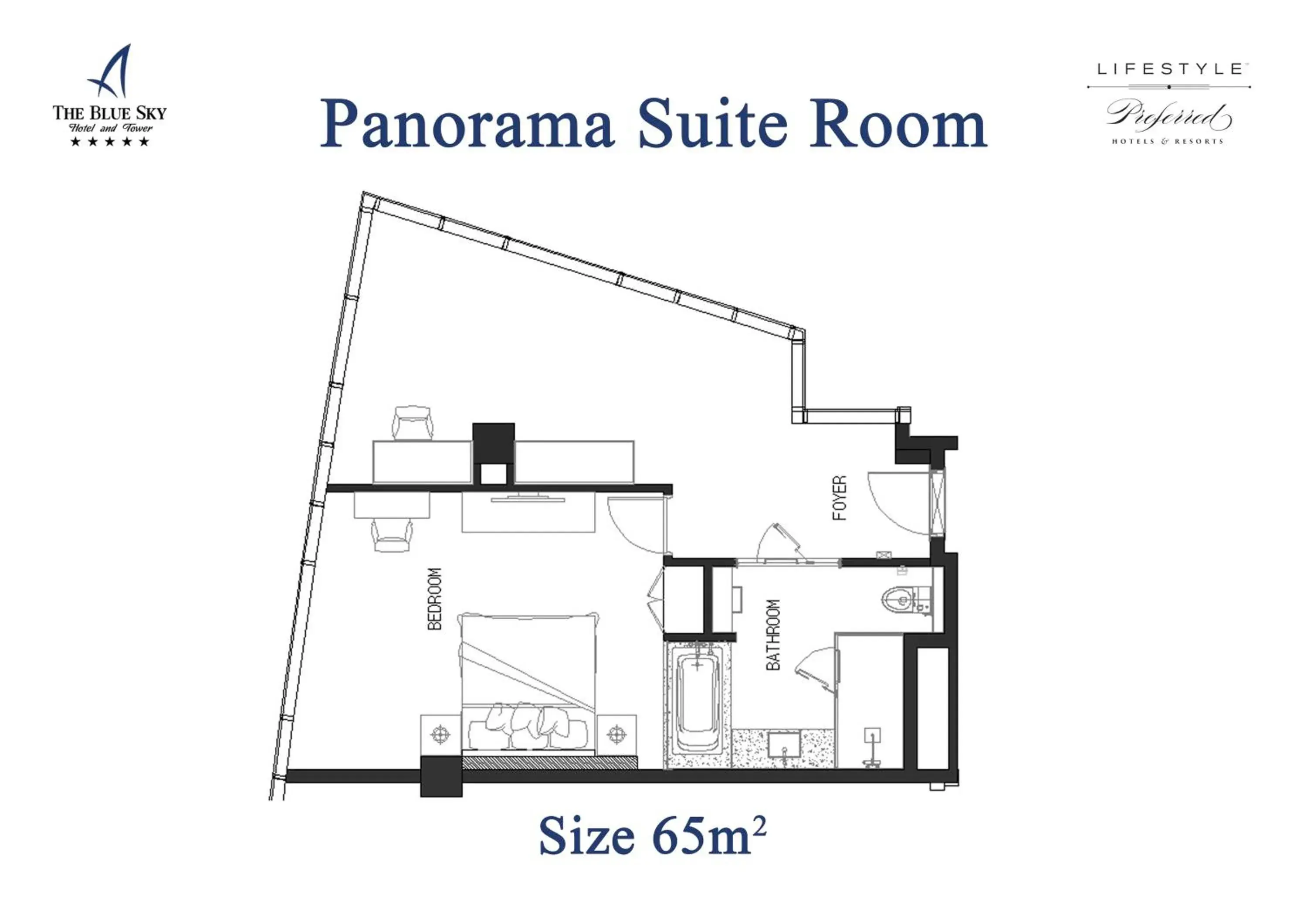 Floor Plan in The Blue Sky Hotel and Tower