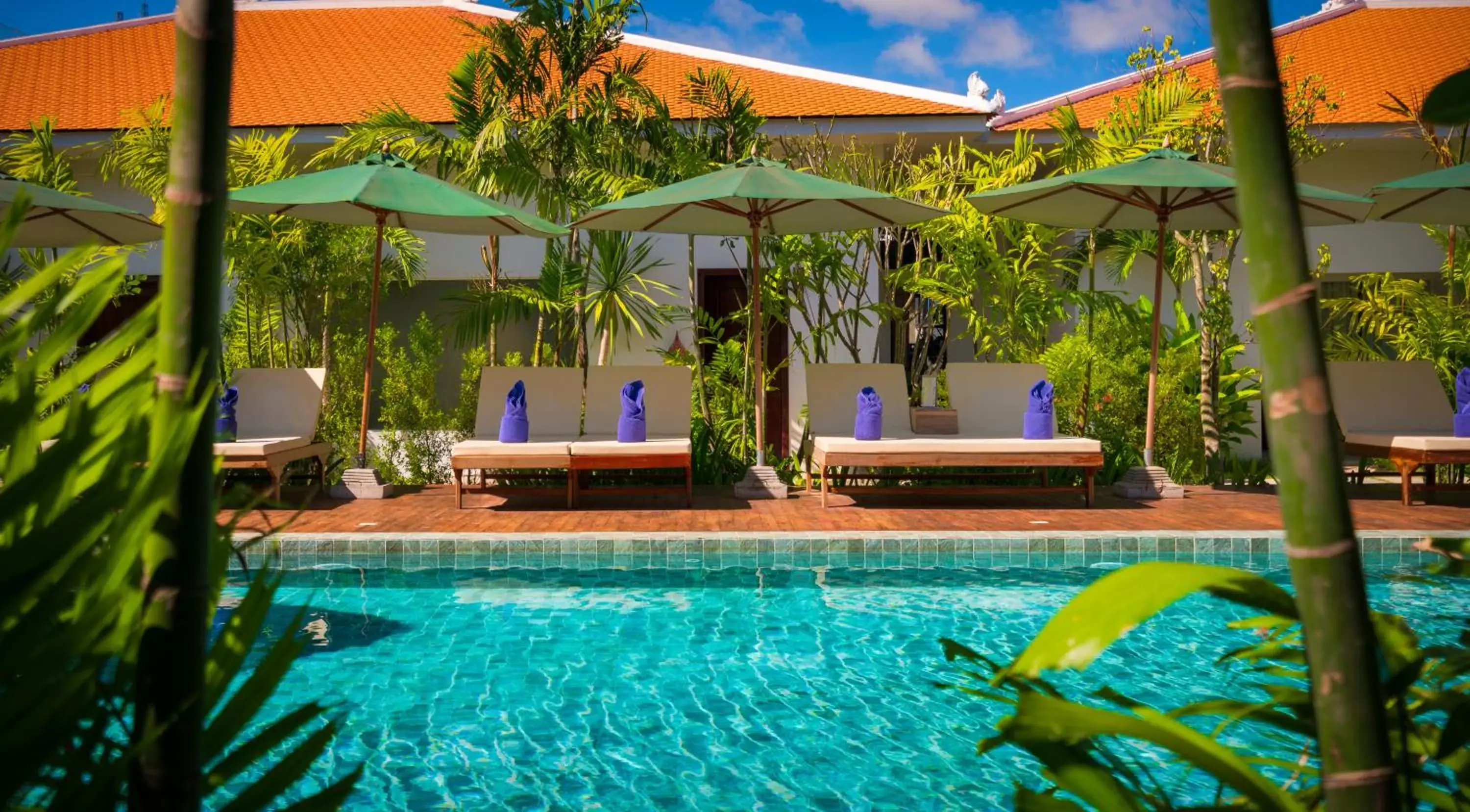 Patio, Swimming Pool in Sabara Angkor Resort & Spa