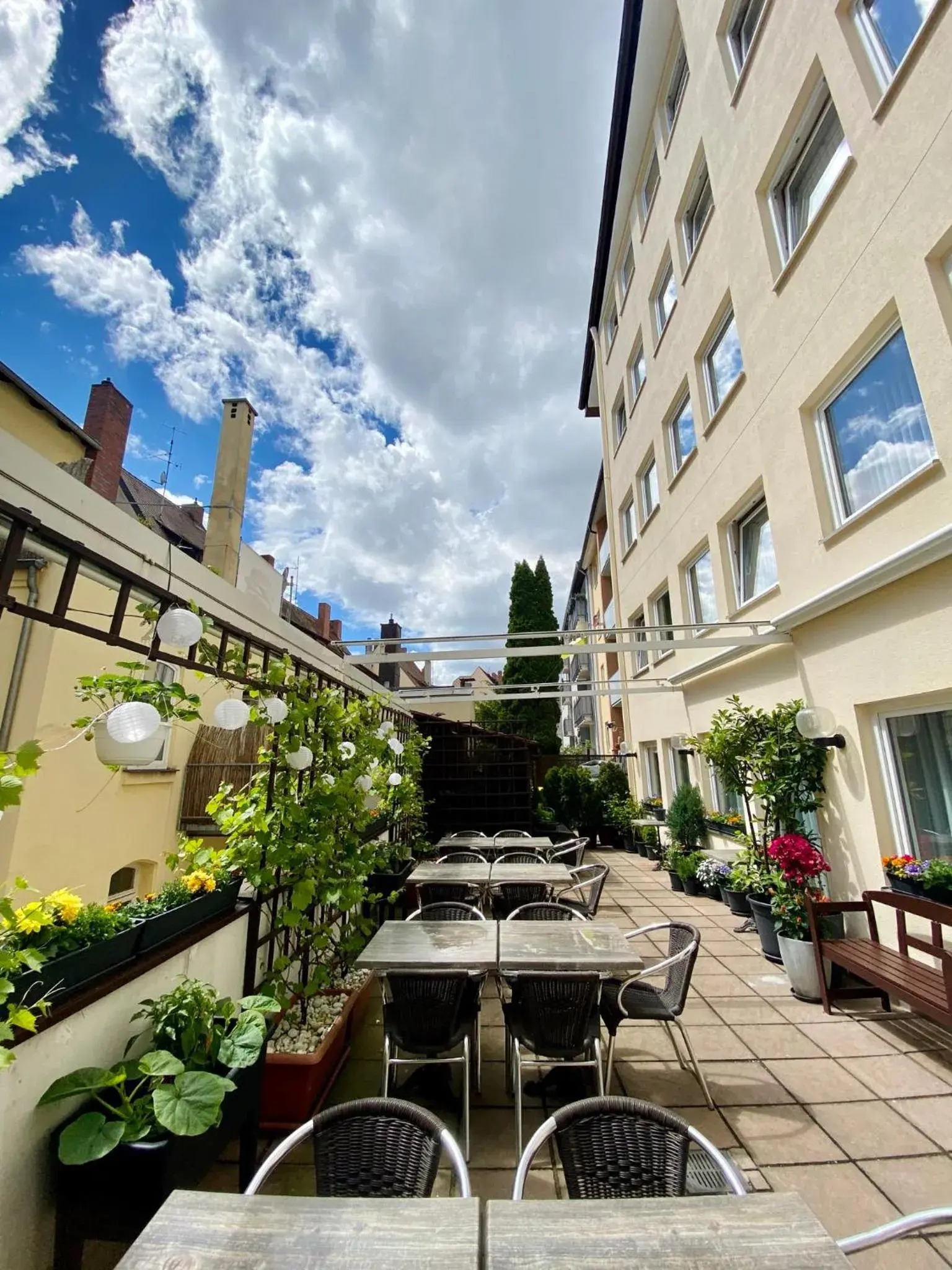 Patio in Burghotel Nürnberg