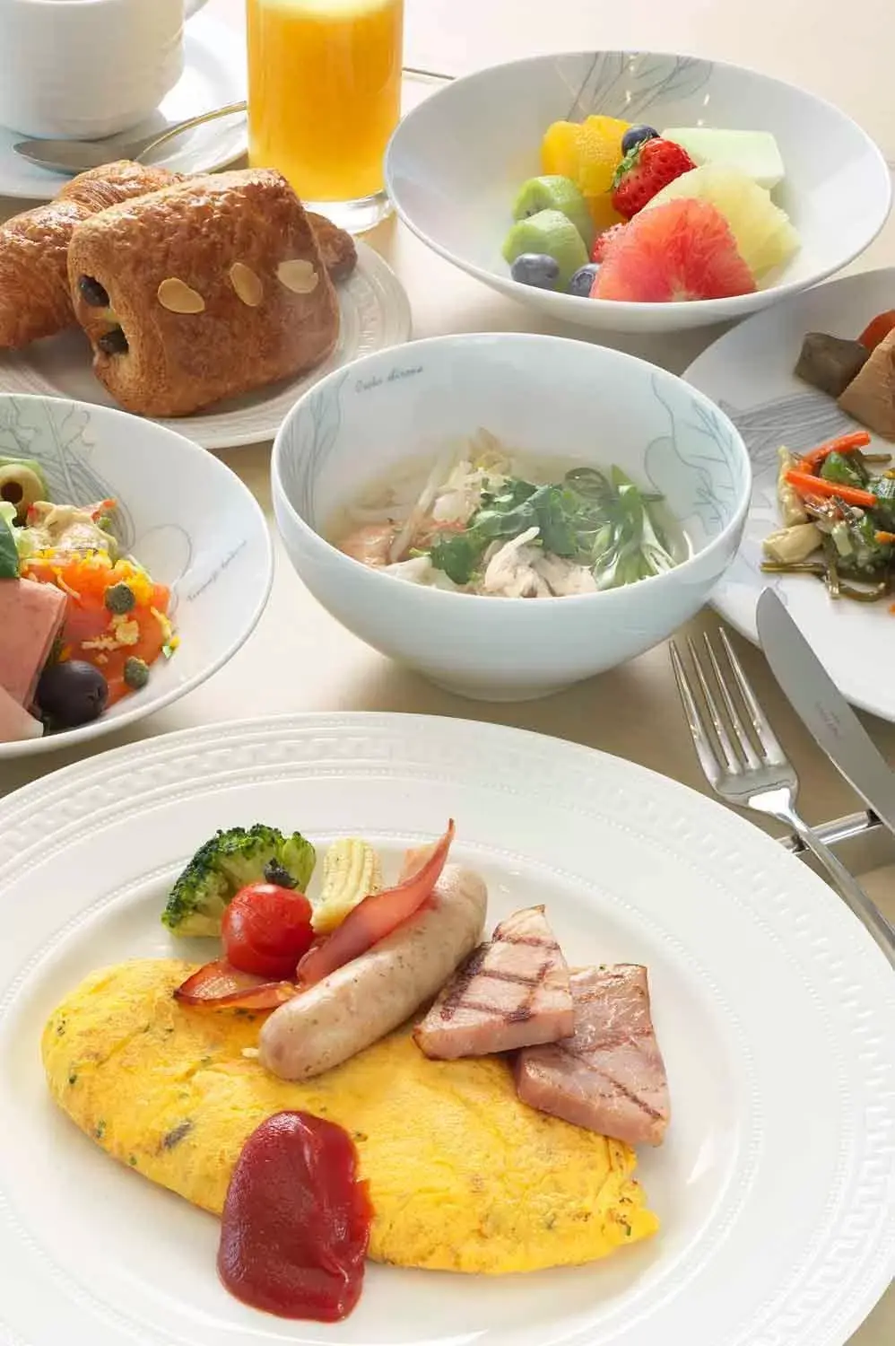 Buffet breakfast, Food in Osaka Marriott Miyako Hotel