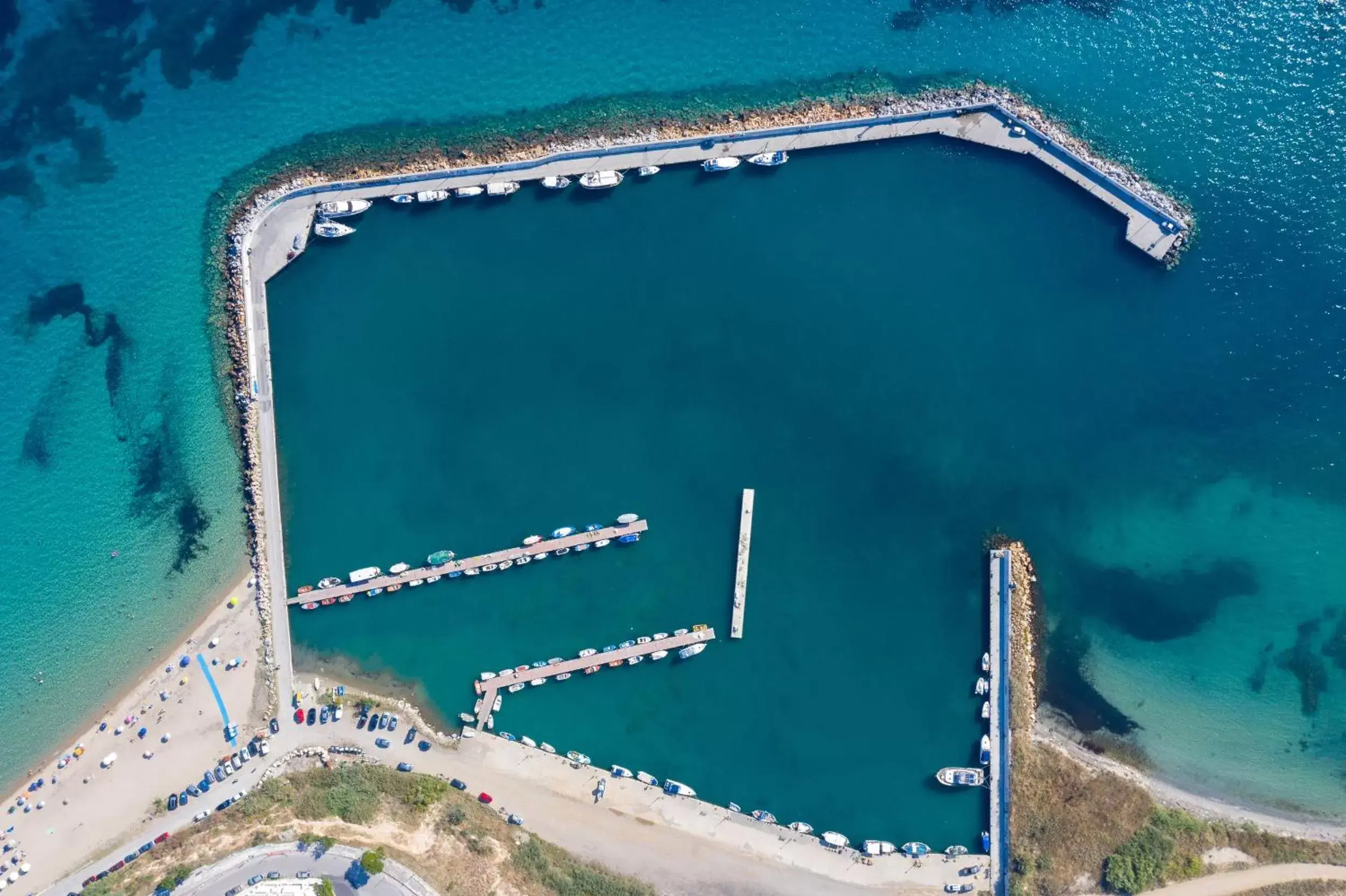 Beach, Bird's-eye View in Light Blue Hotel