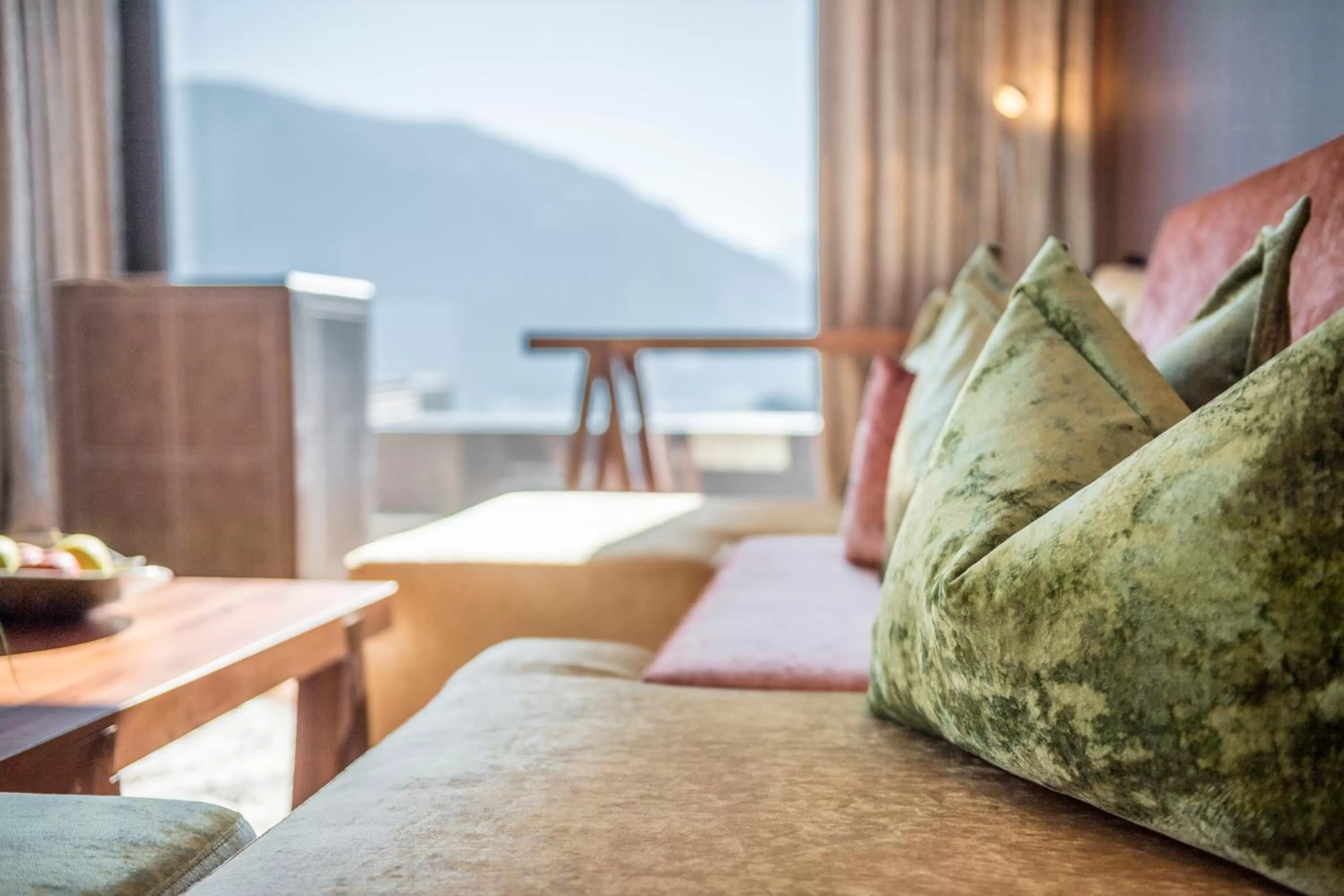 Decorative detail, Bed in Hotel Rosengarten (Schenna Resort)