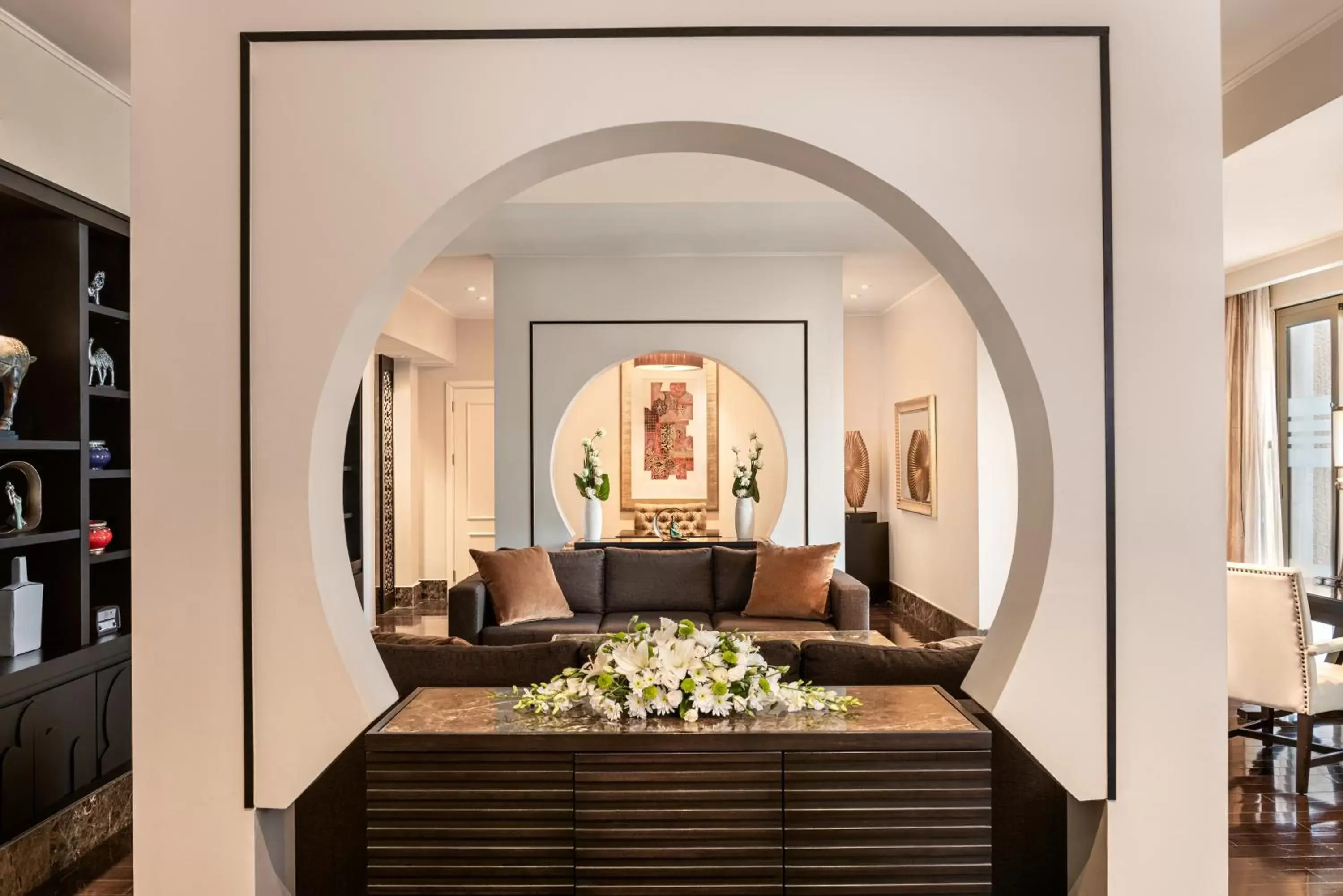 Living room in Oaks Ibn Battuta Gate Dubai