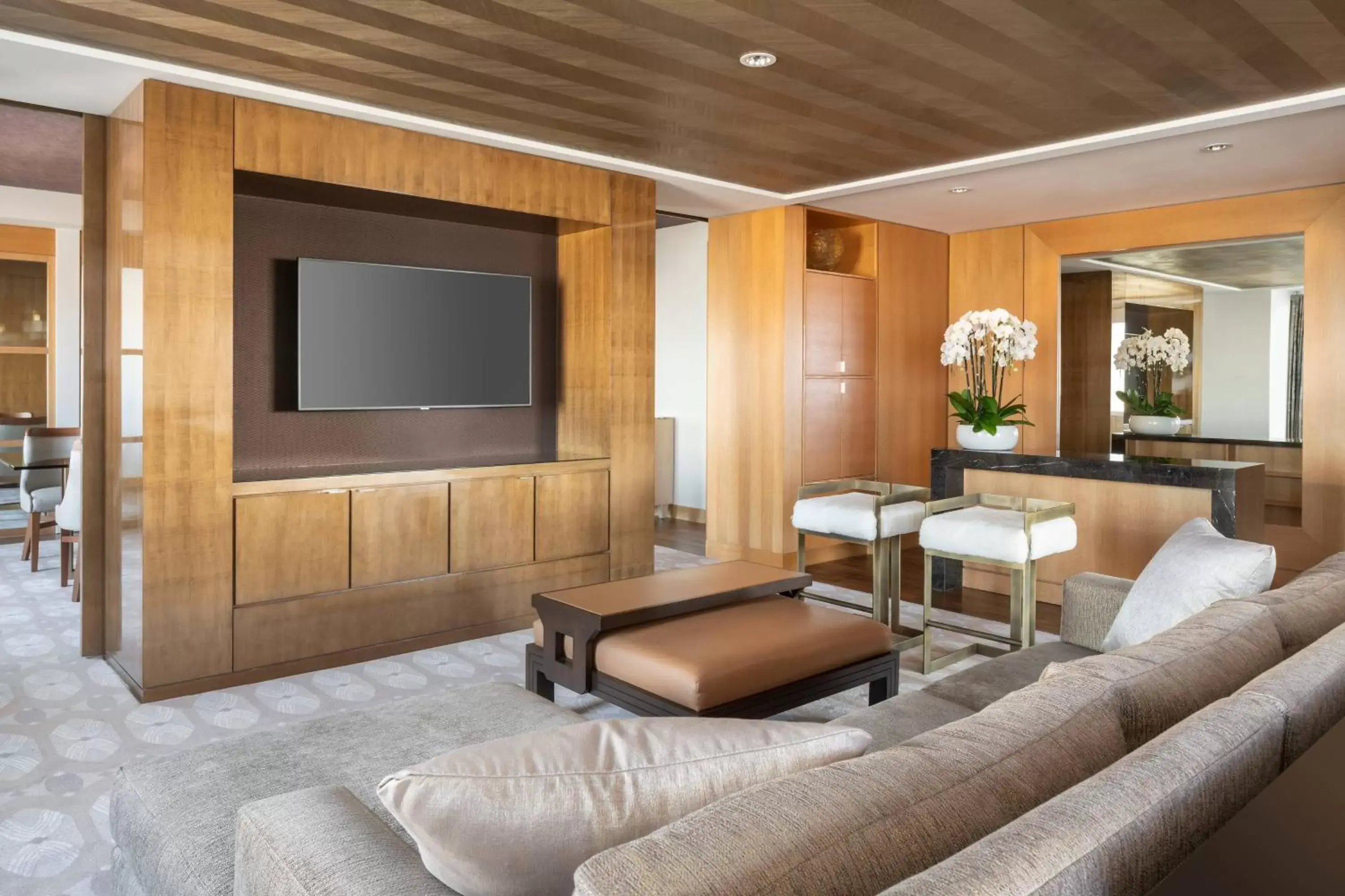Bedroom, TV/Entertainment Center in The Ritz-Carlton, Los Angeles L.A. Live