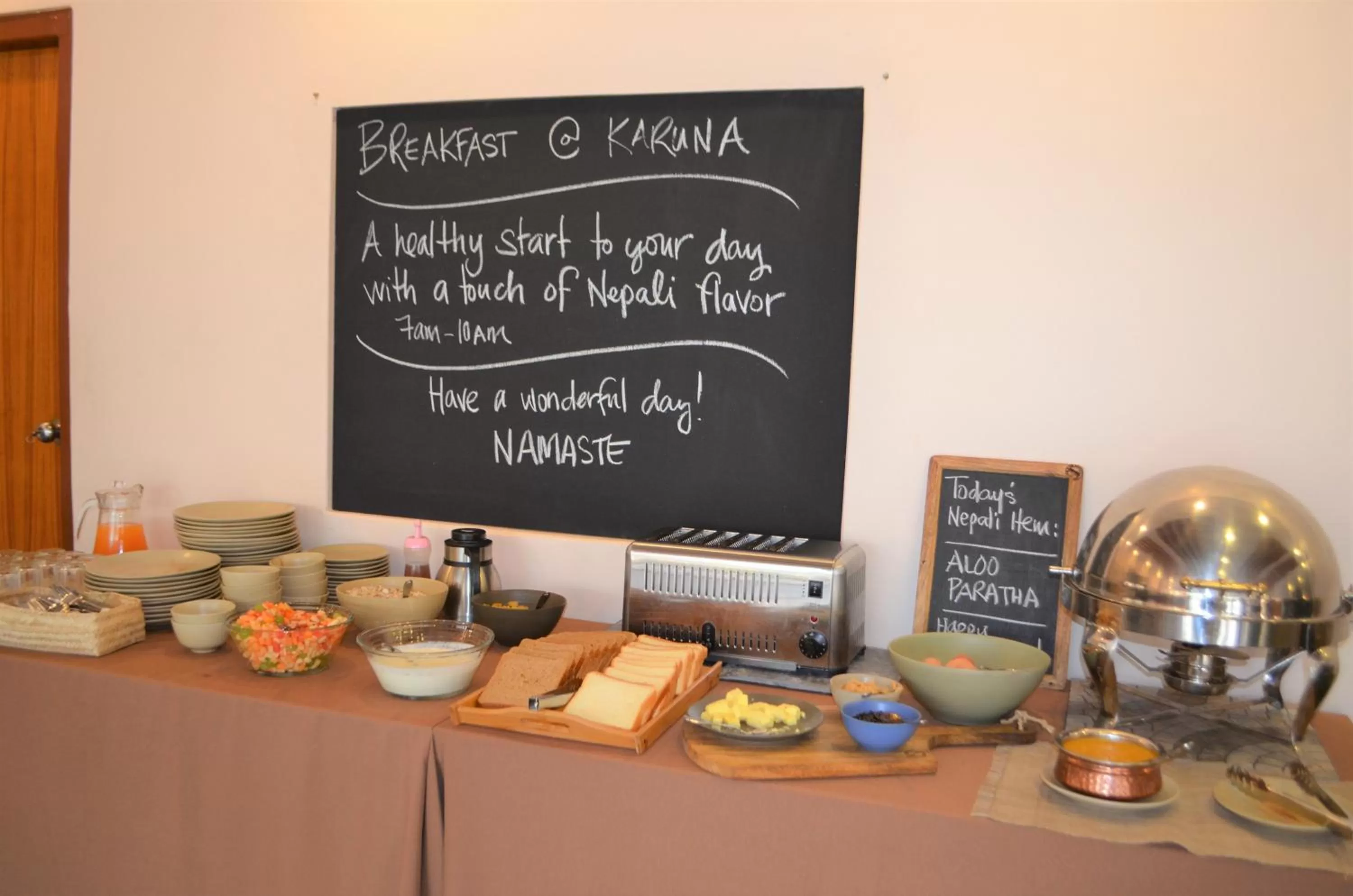 Breakfast in Hotel Karuna