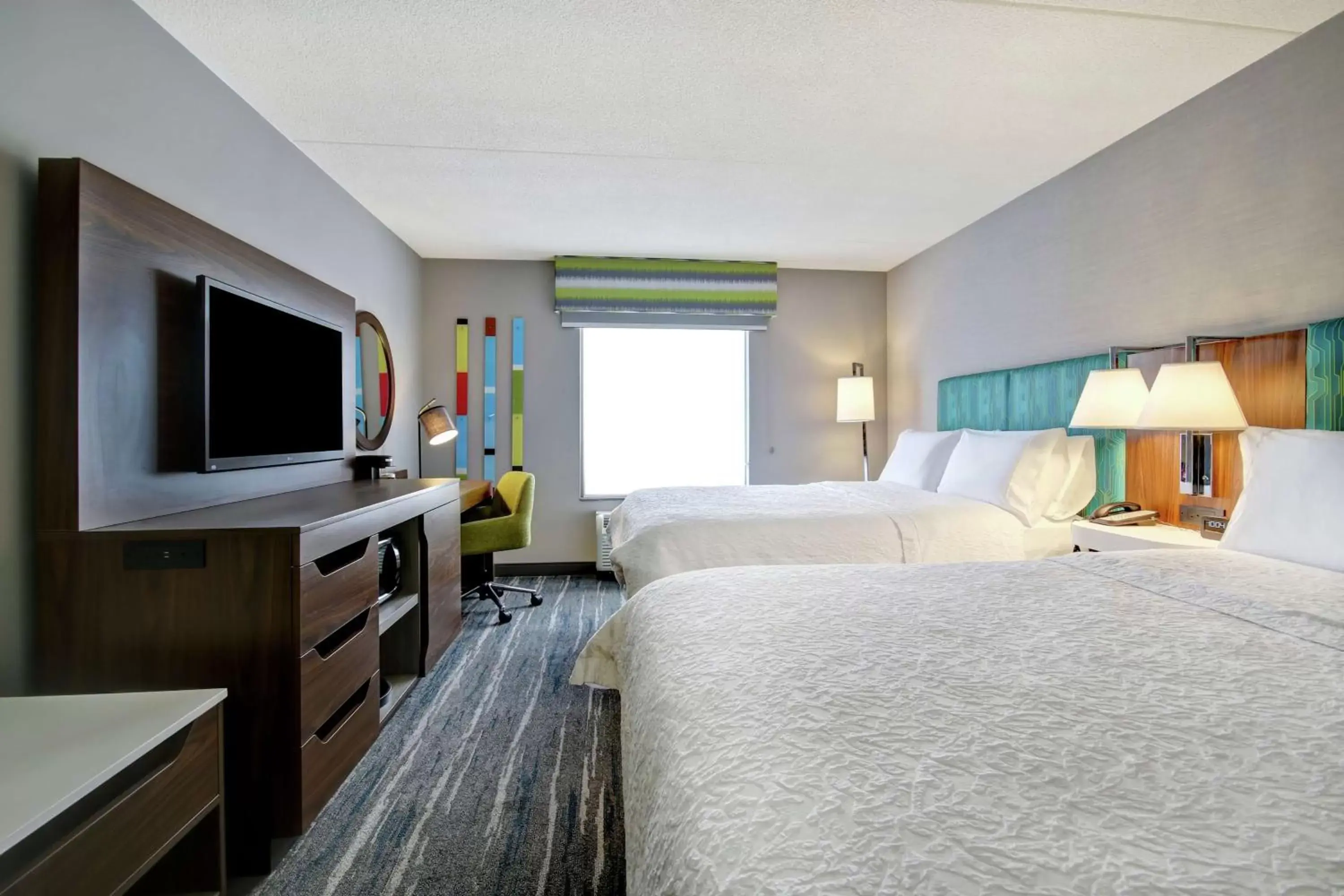 Bedroom in Hampton Inn By Hilton & Suites Guelph, Ontario, Canada