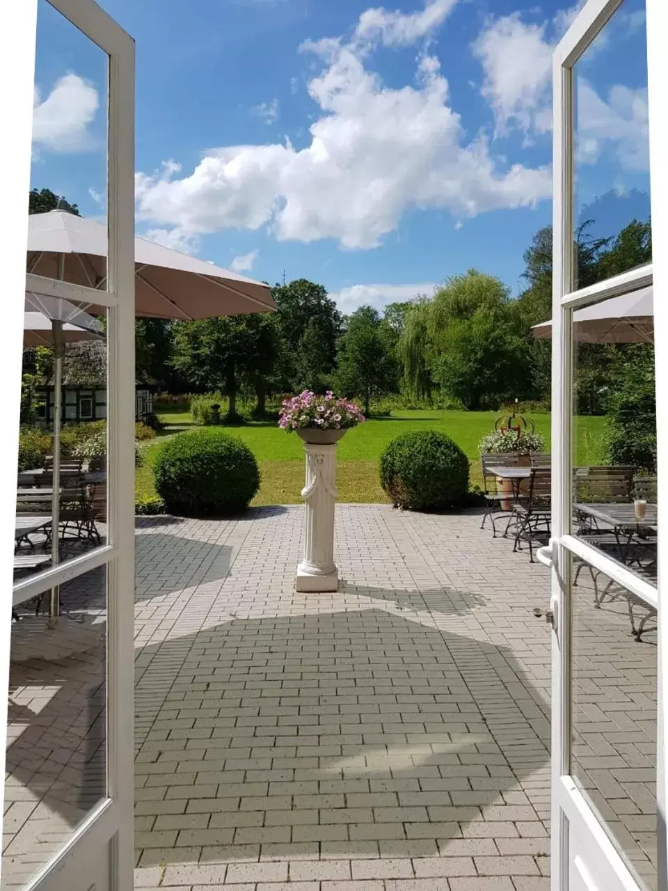 Garden view in Hotel Zollhaus