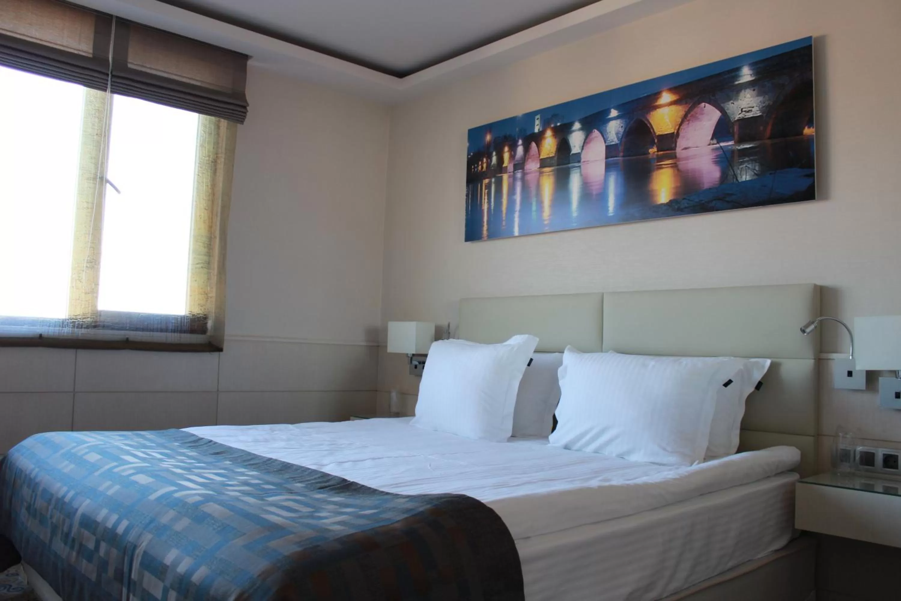 Bed in Hotel Svilena