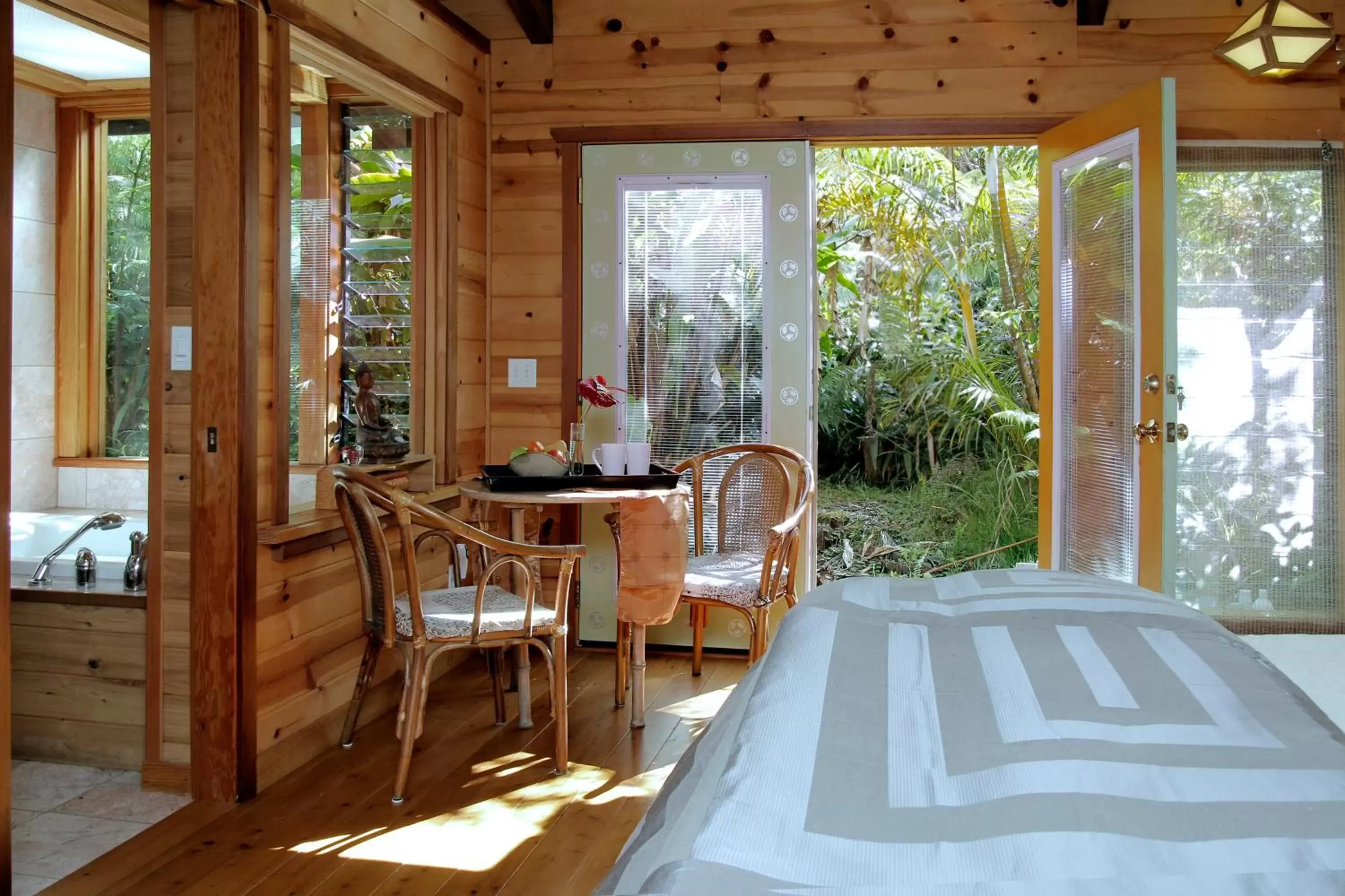 Bed in Lotus Garden Cottages