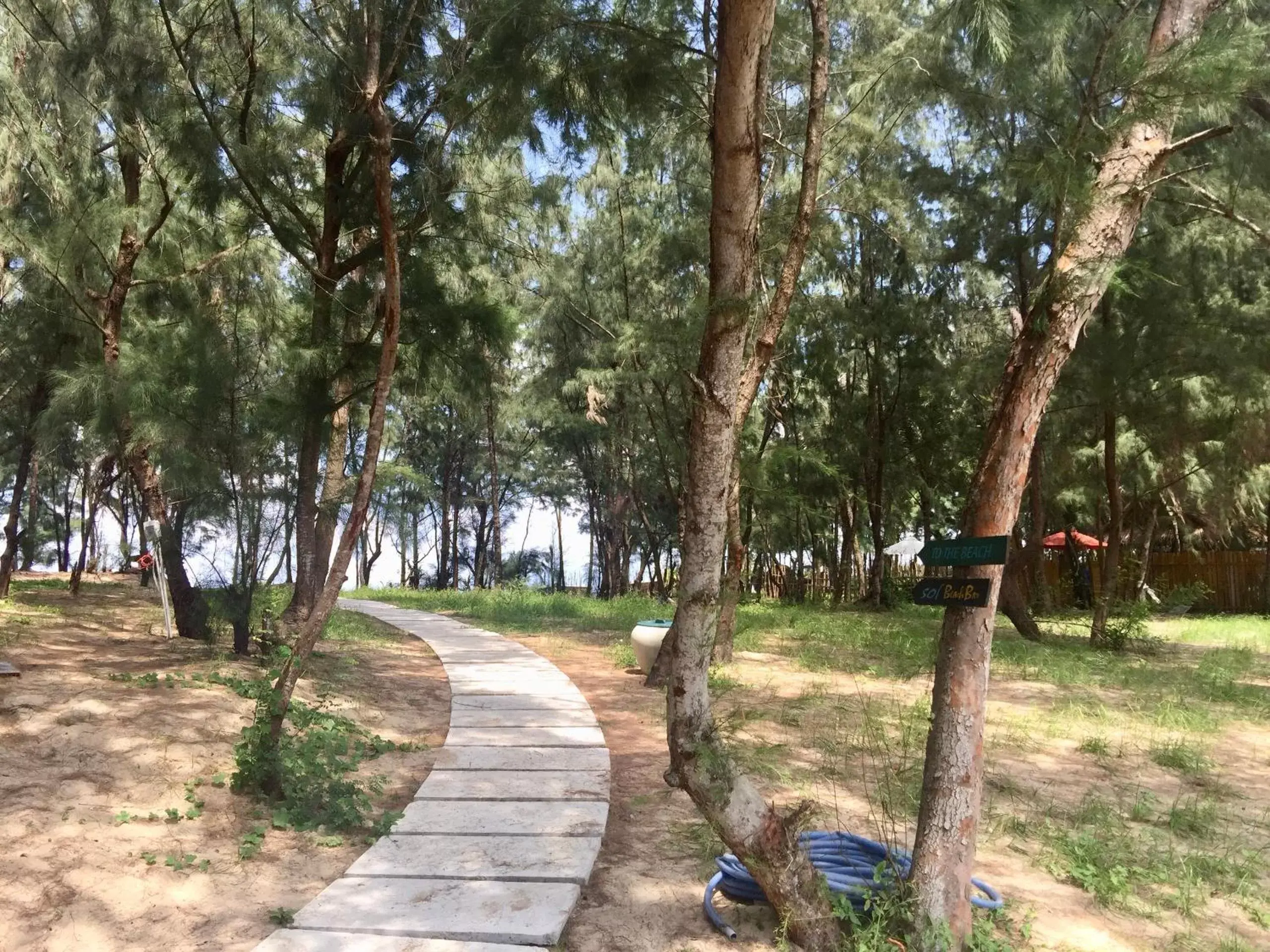 Garden view in Sol An Bang Beach Resort & Spa Garden view in Sol An Bang Beach Resort & Spa