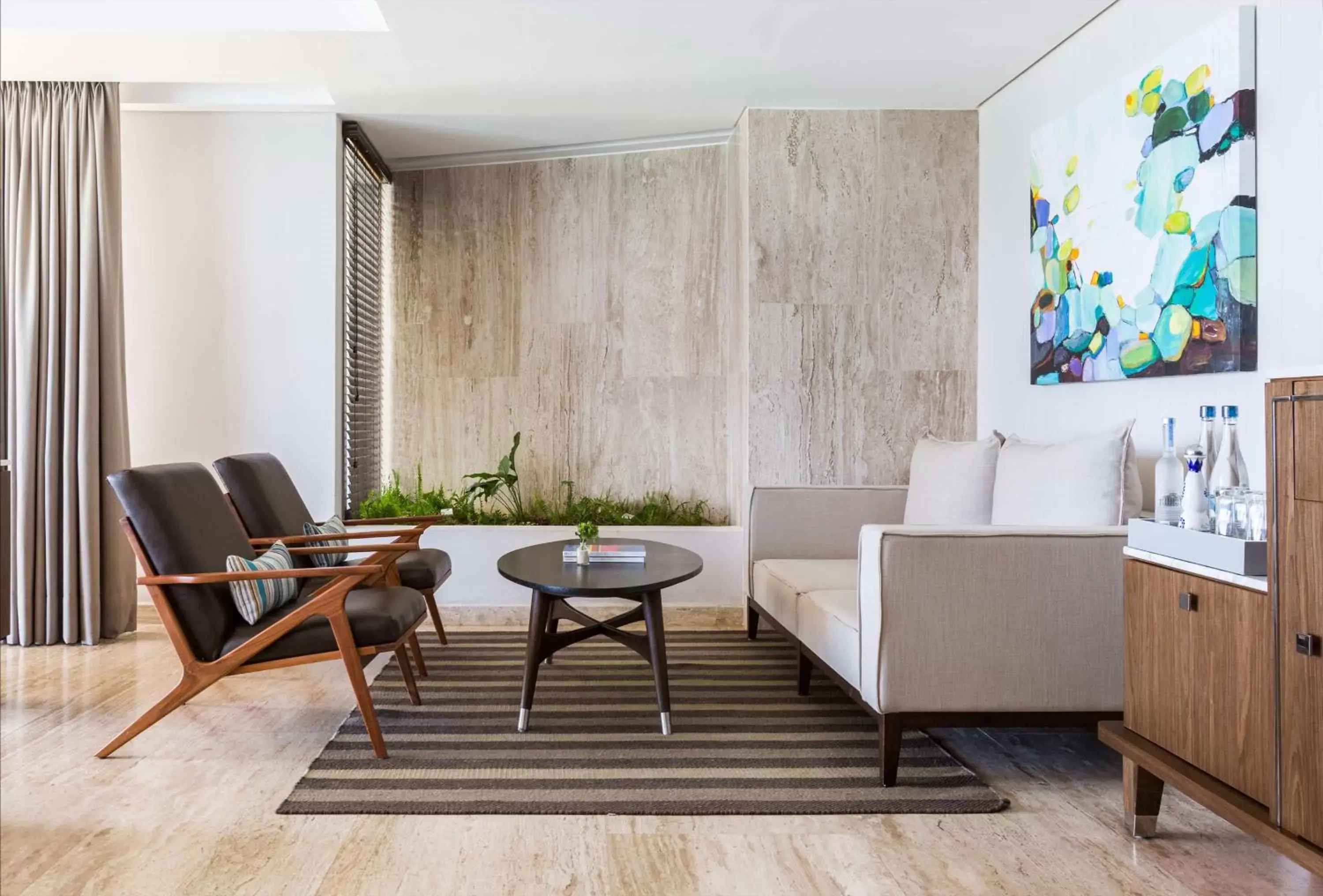 Photo of the whole room, Seating Area in Thompson Playa del Carmen Beach House, part of Hyatt