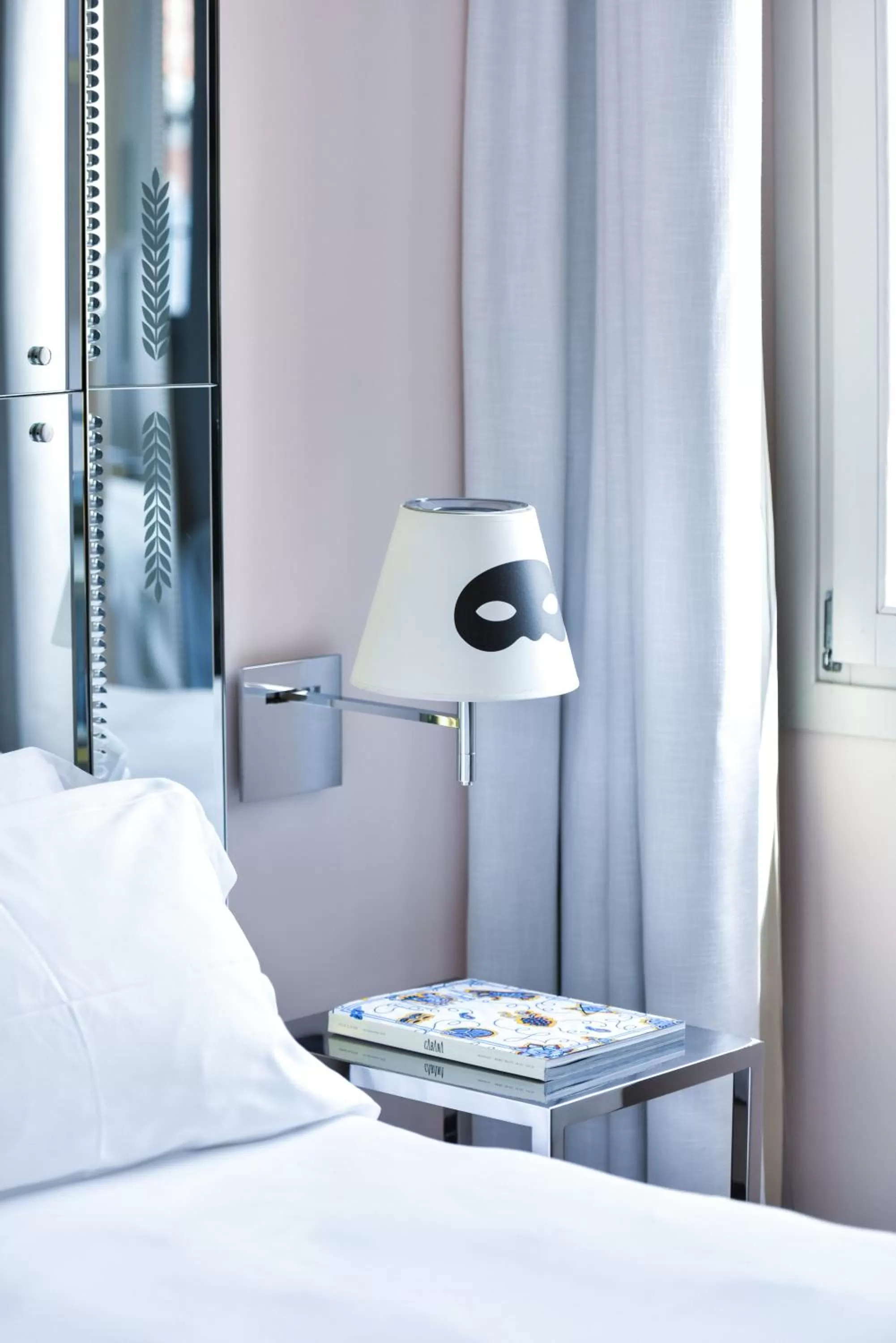 Decorative detail, Bed in Hotel Palazzina Grassi