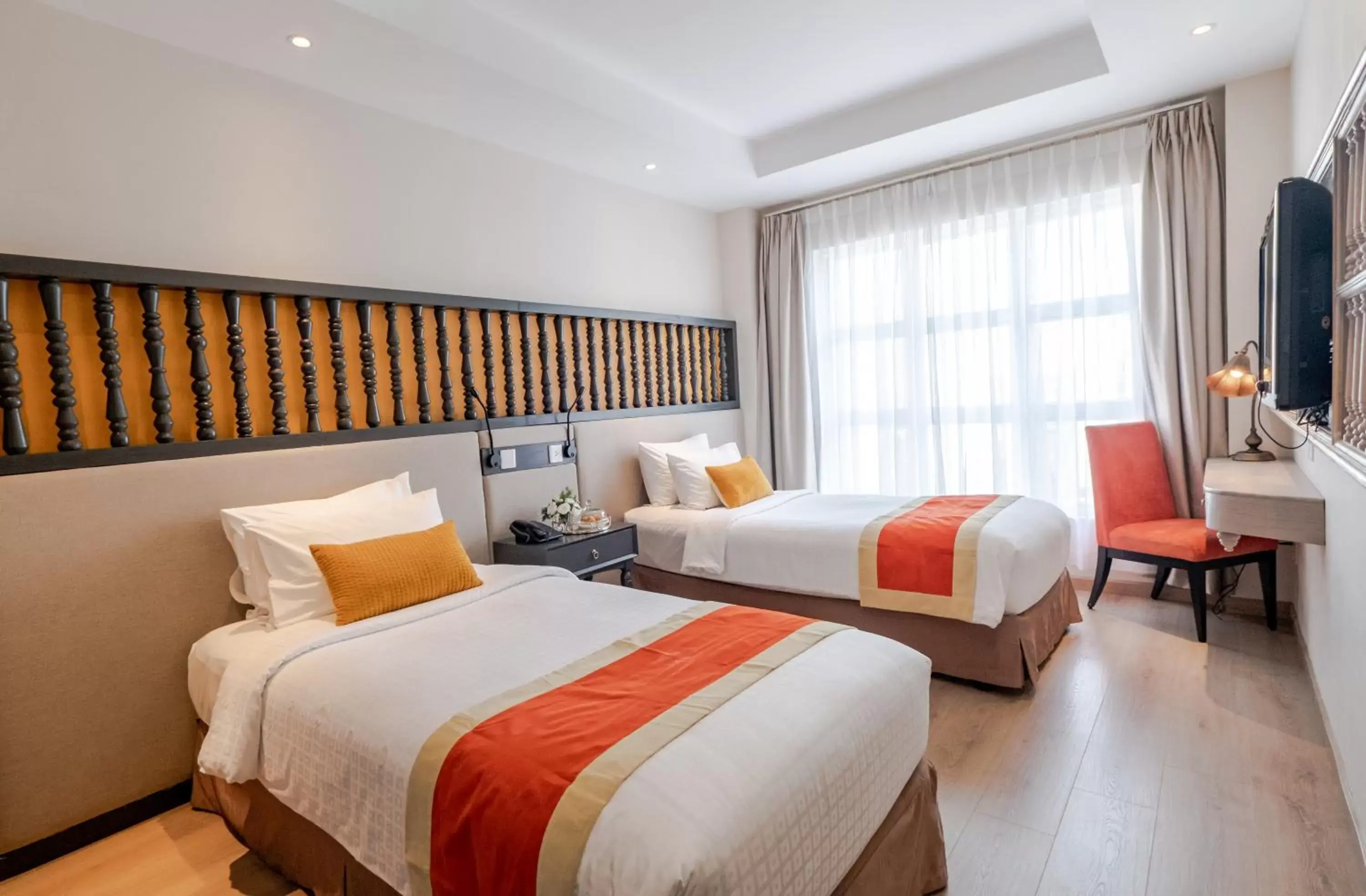 Photo of the whole room, Bed in Sanouva Saigon Hotel