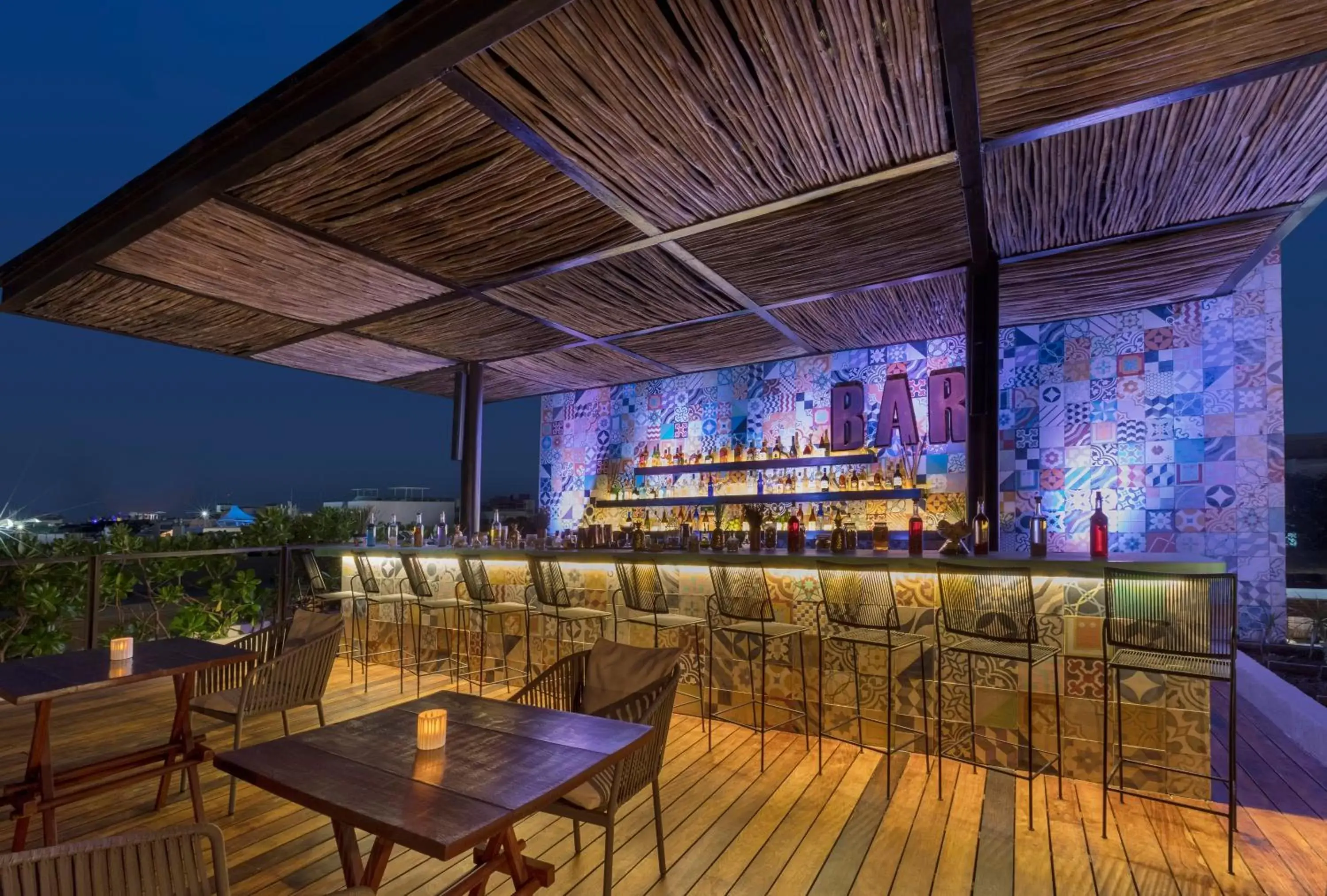 Balcony/Terrace, Restaurant/Places to Eat in The Yucatan Resort Playa del Carmen, All-Inclusive Adults Only, Tapestry by Hilton