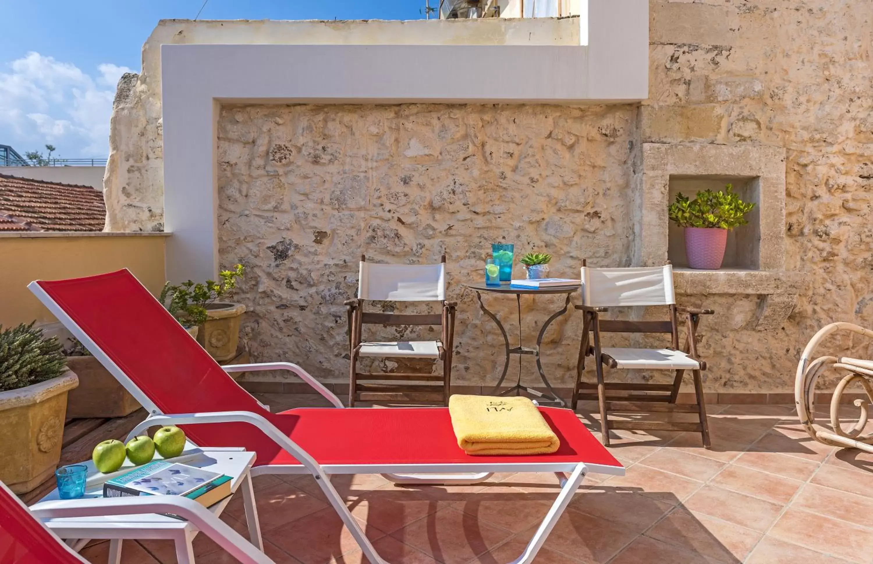 Balcony/Terrace in Avli Lounge Apartments