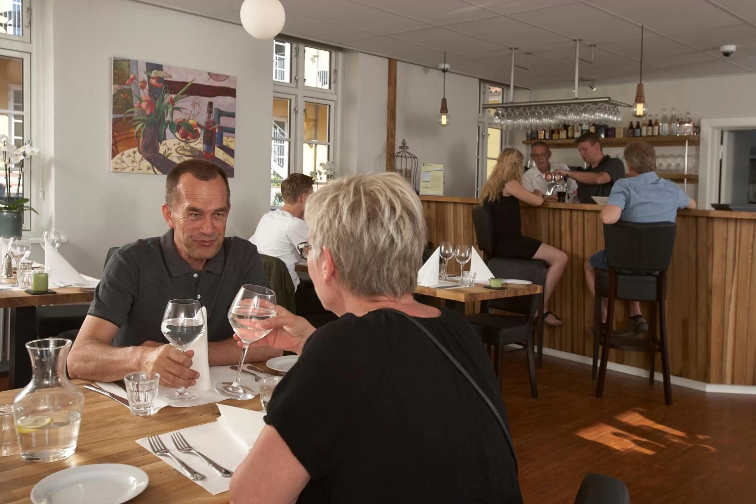 Restaurant/Places to Eat in Hotel Residens Møen