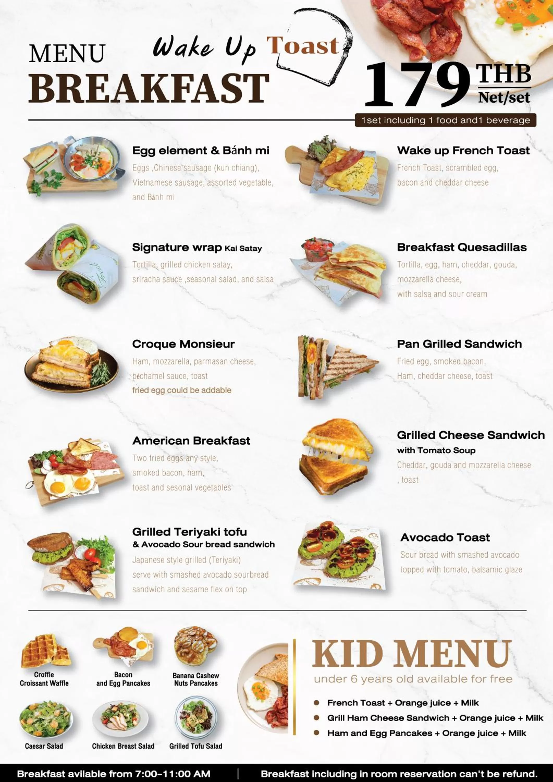 Breakfast in Let's Zzz Bangkok