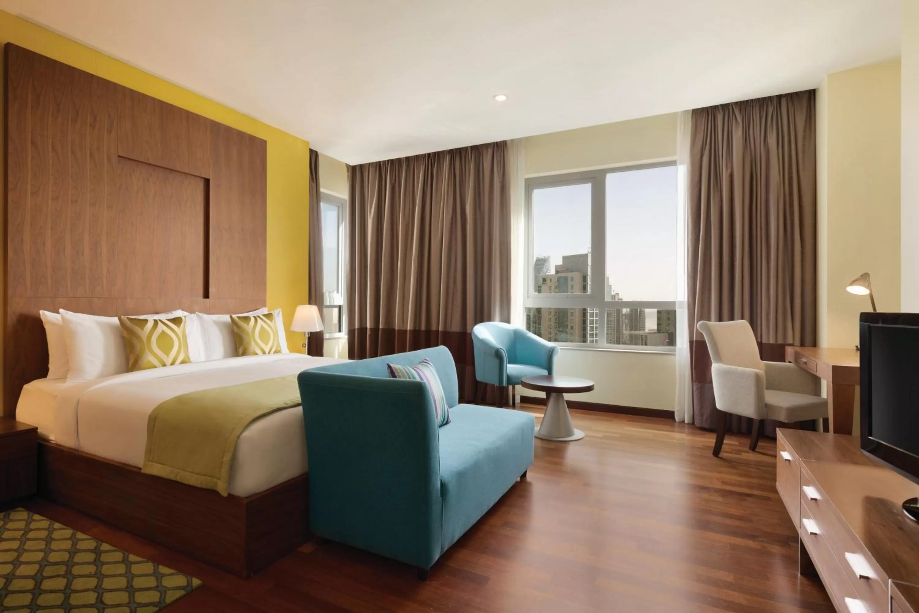 View (from property/room), Bed in Ramada by Wyndham Downtown Dubai