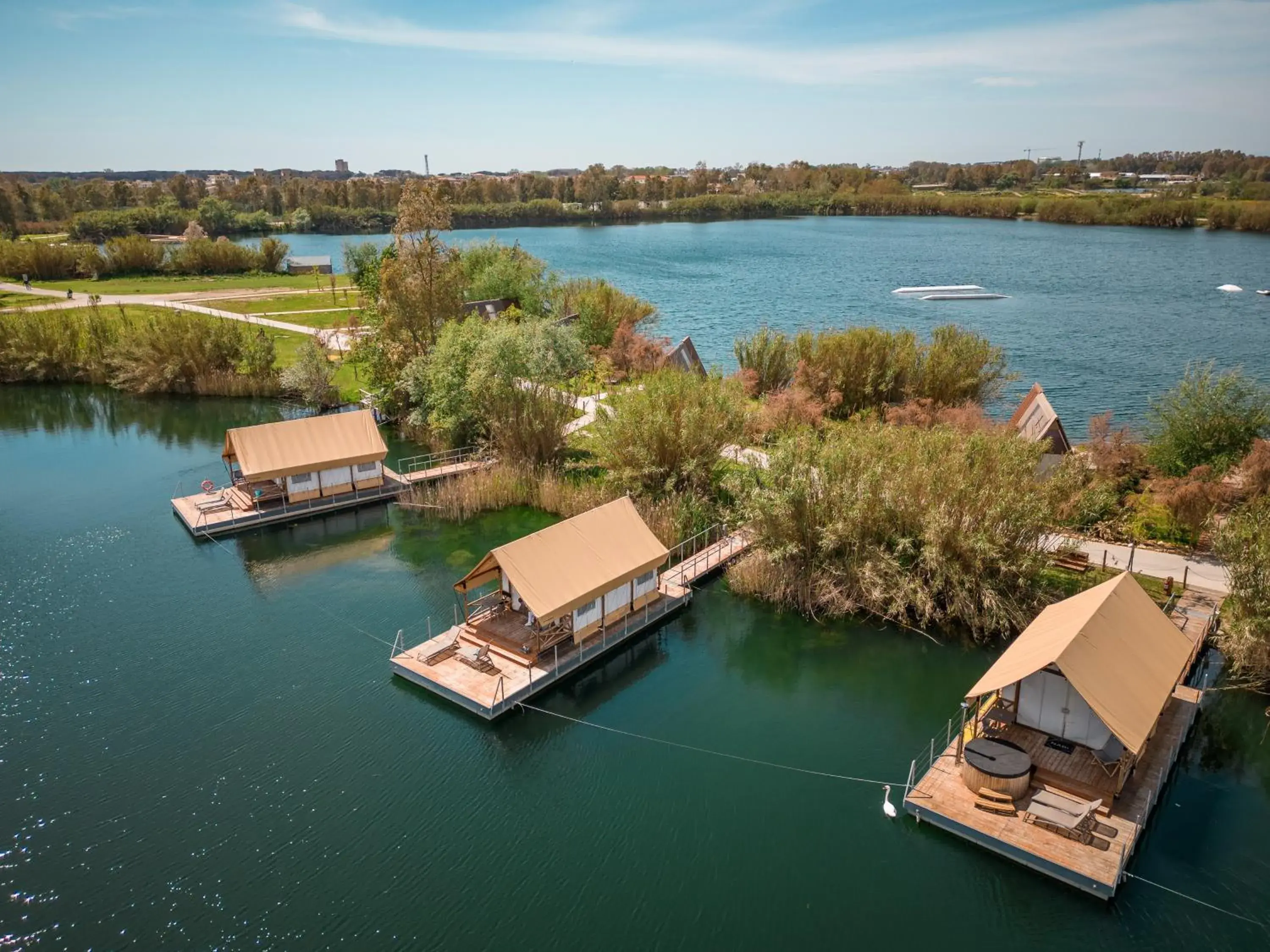 Lake view, Bird's-eye View in Nabi Resort Glamping & SPA