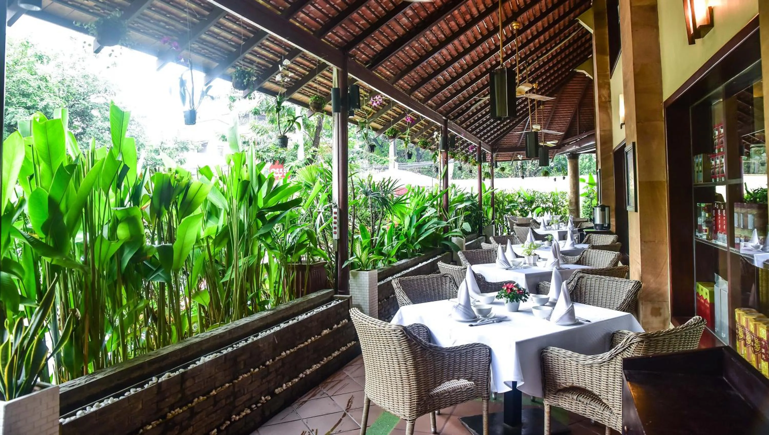 Patio in Almond Hotel Sothearos