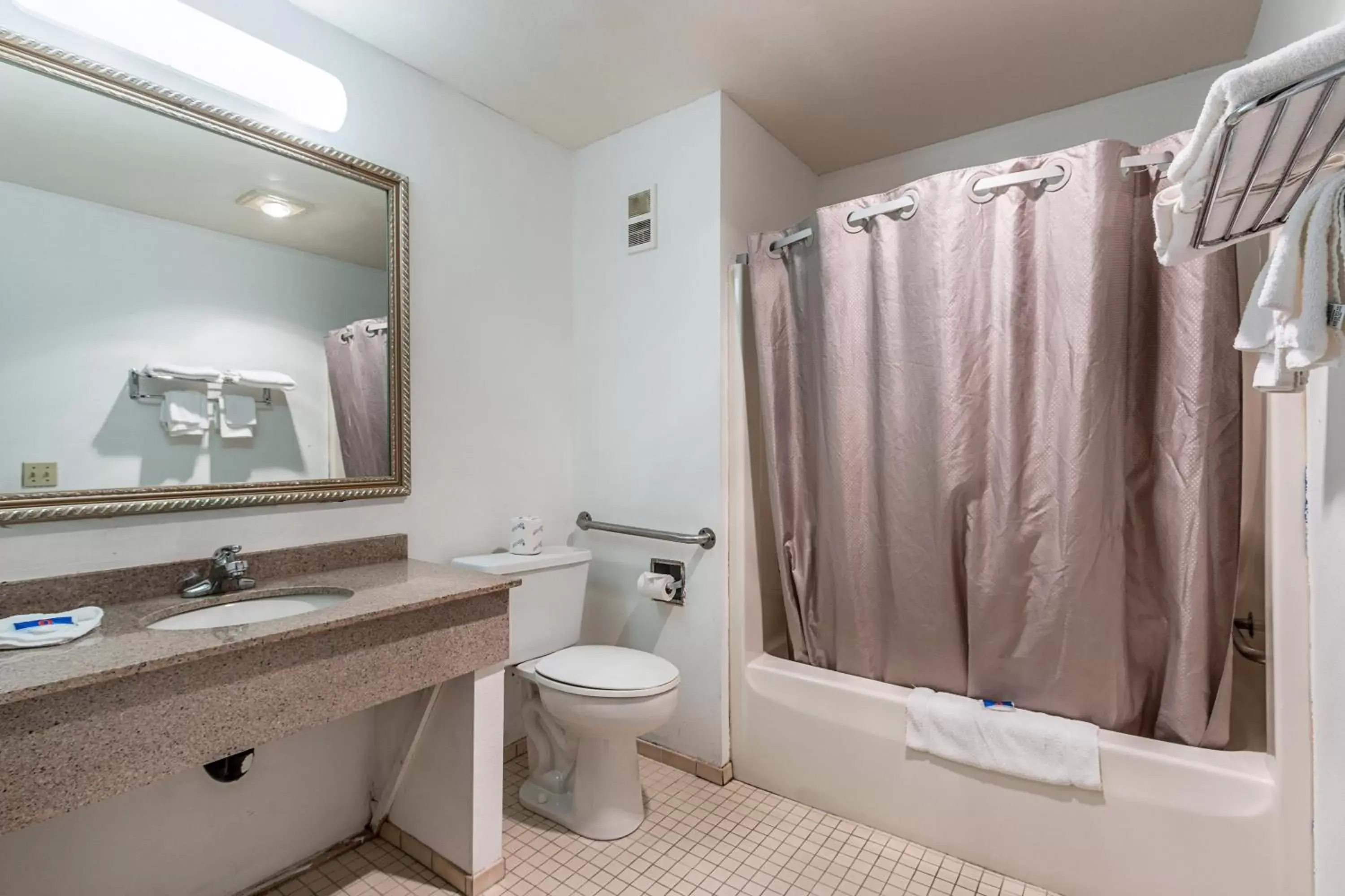 Bathroom in Motel 6-Wisconsin Rapids, WI