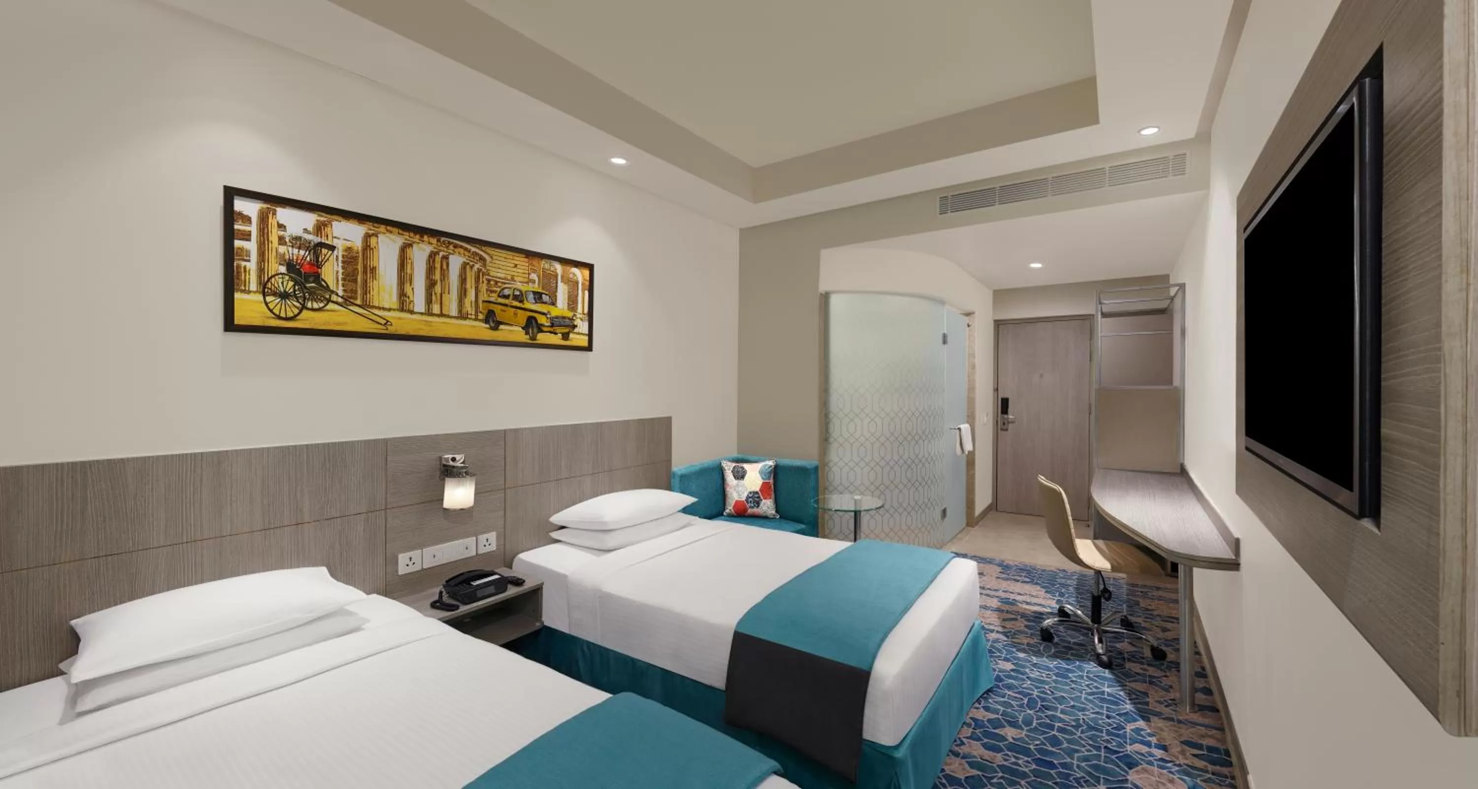 Bedroom, Bed in Holiday Inn Express Kolkata Airport by IHG