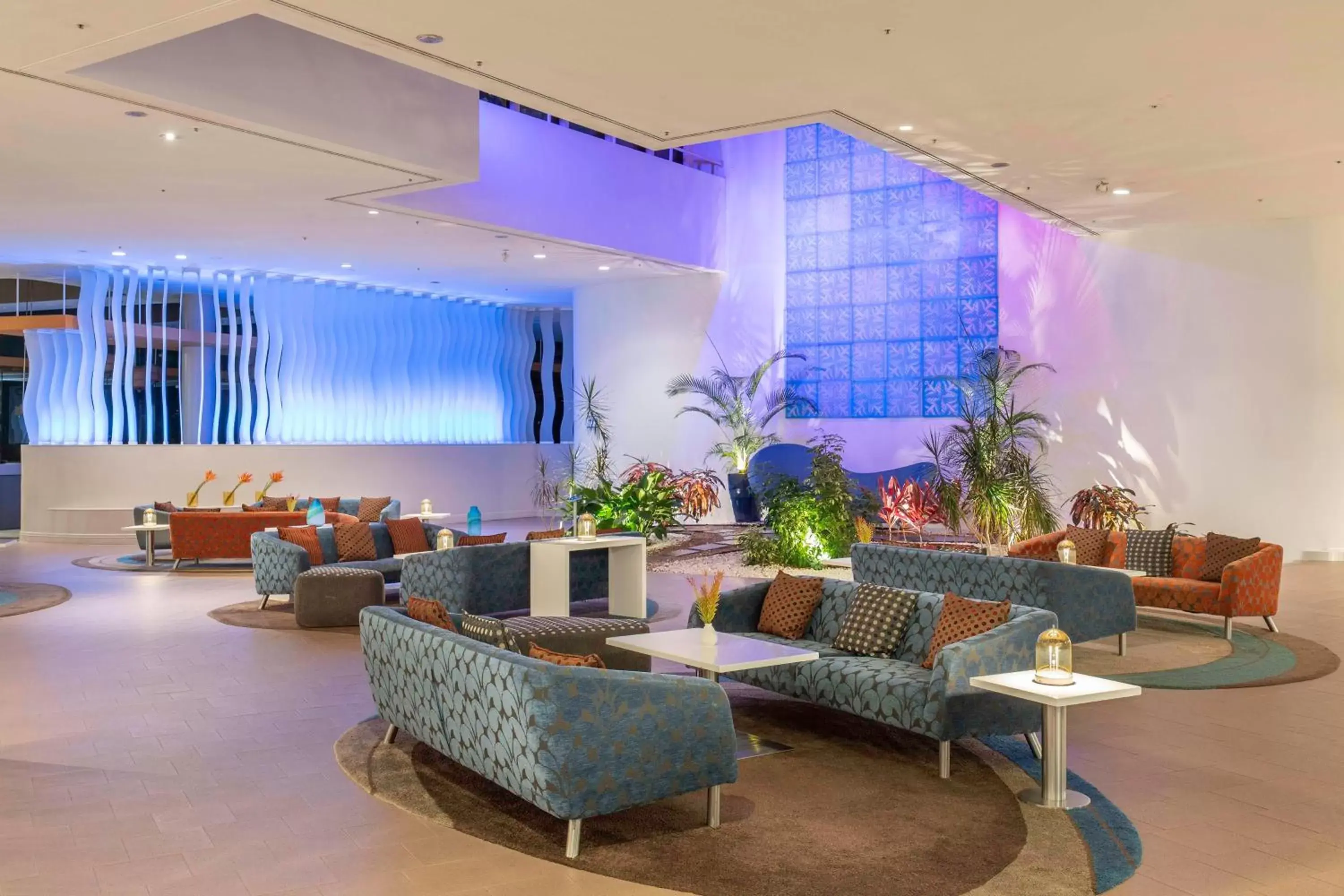 Lobby or reception in Hilton Cairns Lobby or reception in Hilton Cairns