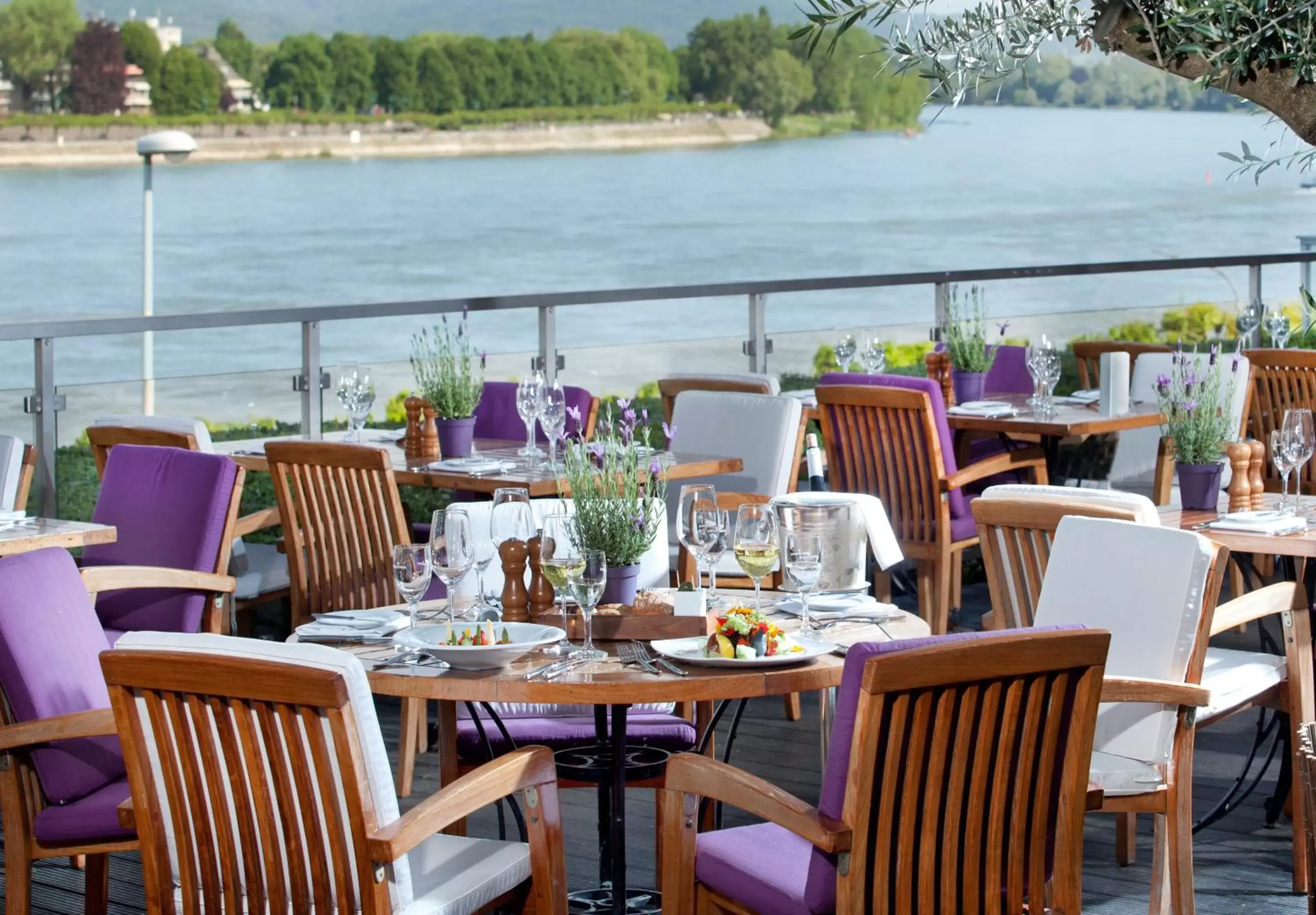 Balcony/Terrace, Restaurant/Places to Eat in AMERON Bonn Hotel Königshof