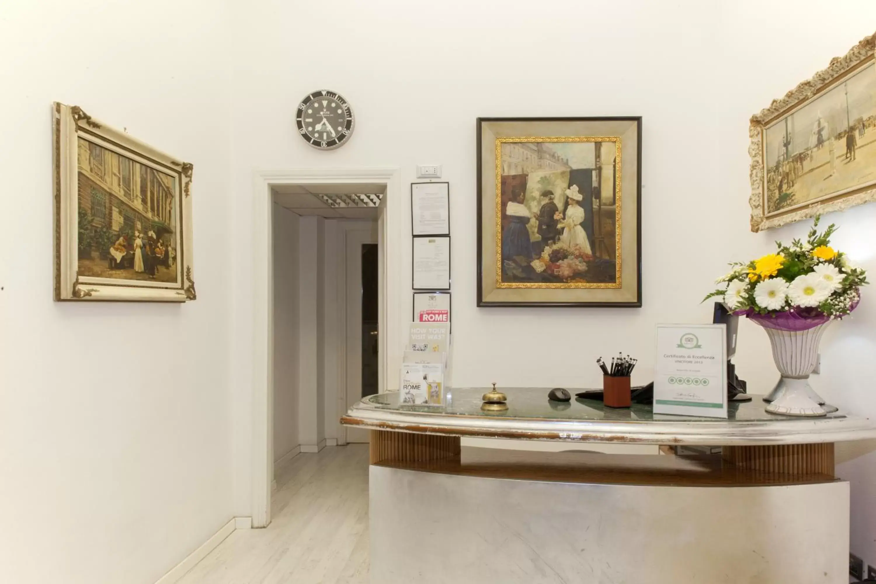 Lobby or reception in Villa Pirandello