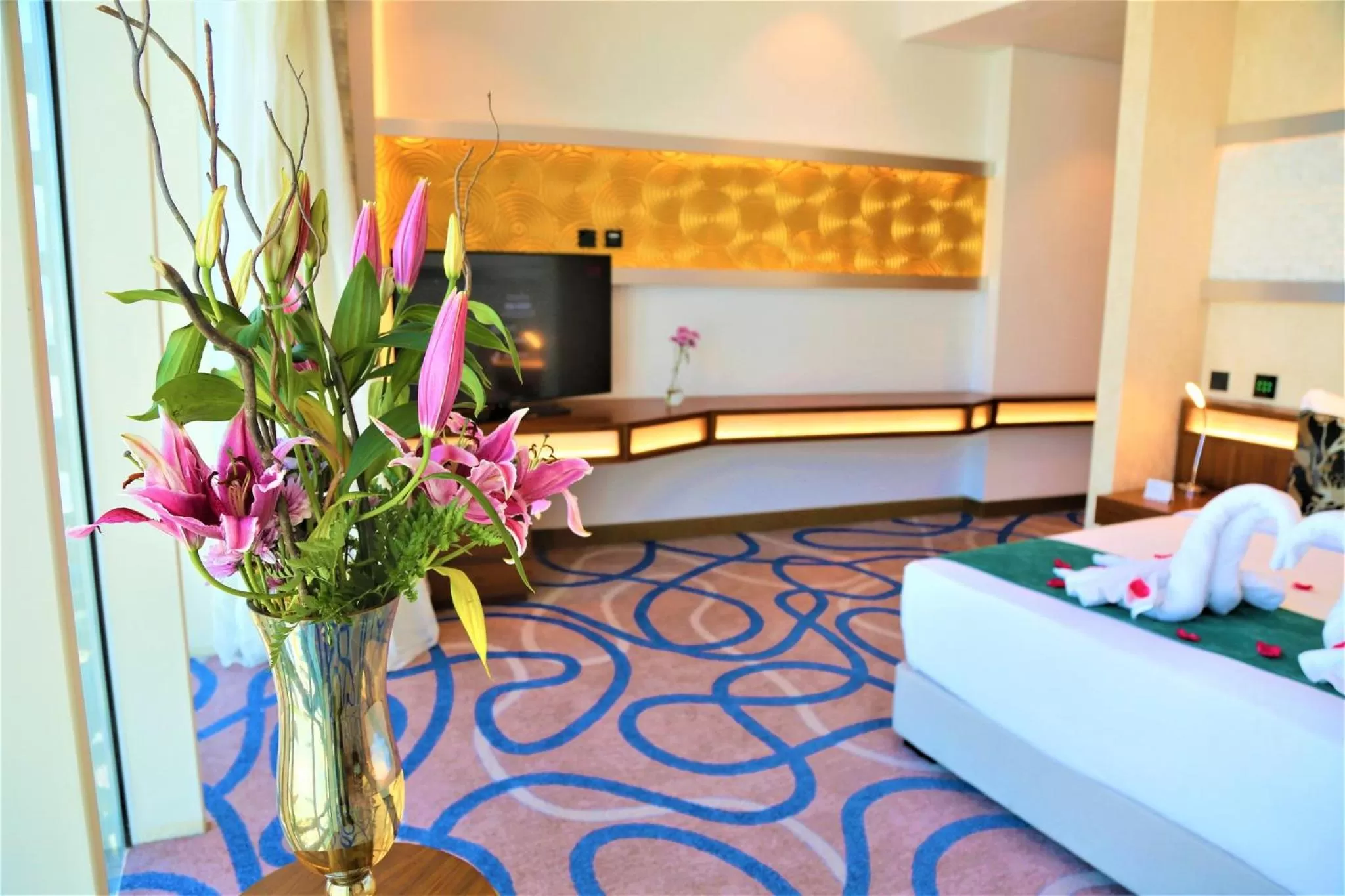 Bed in Cielo Hotel Lusail Qatar