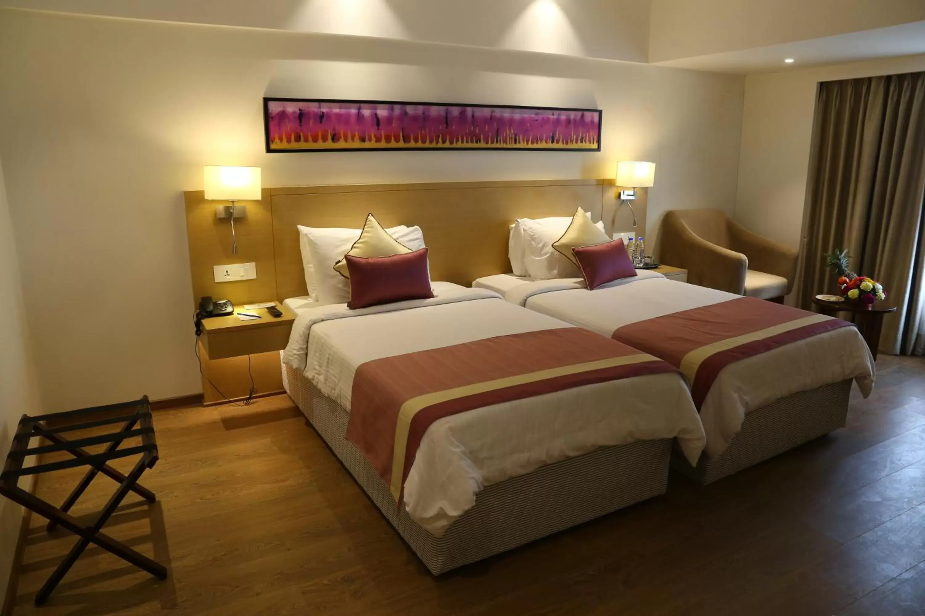 Bedroom, Bed in Sarovar Portico Rivera Ahmedabad