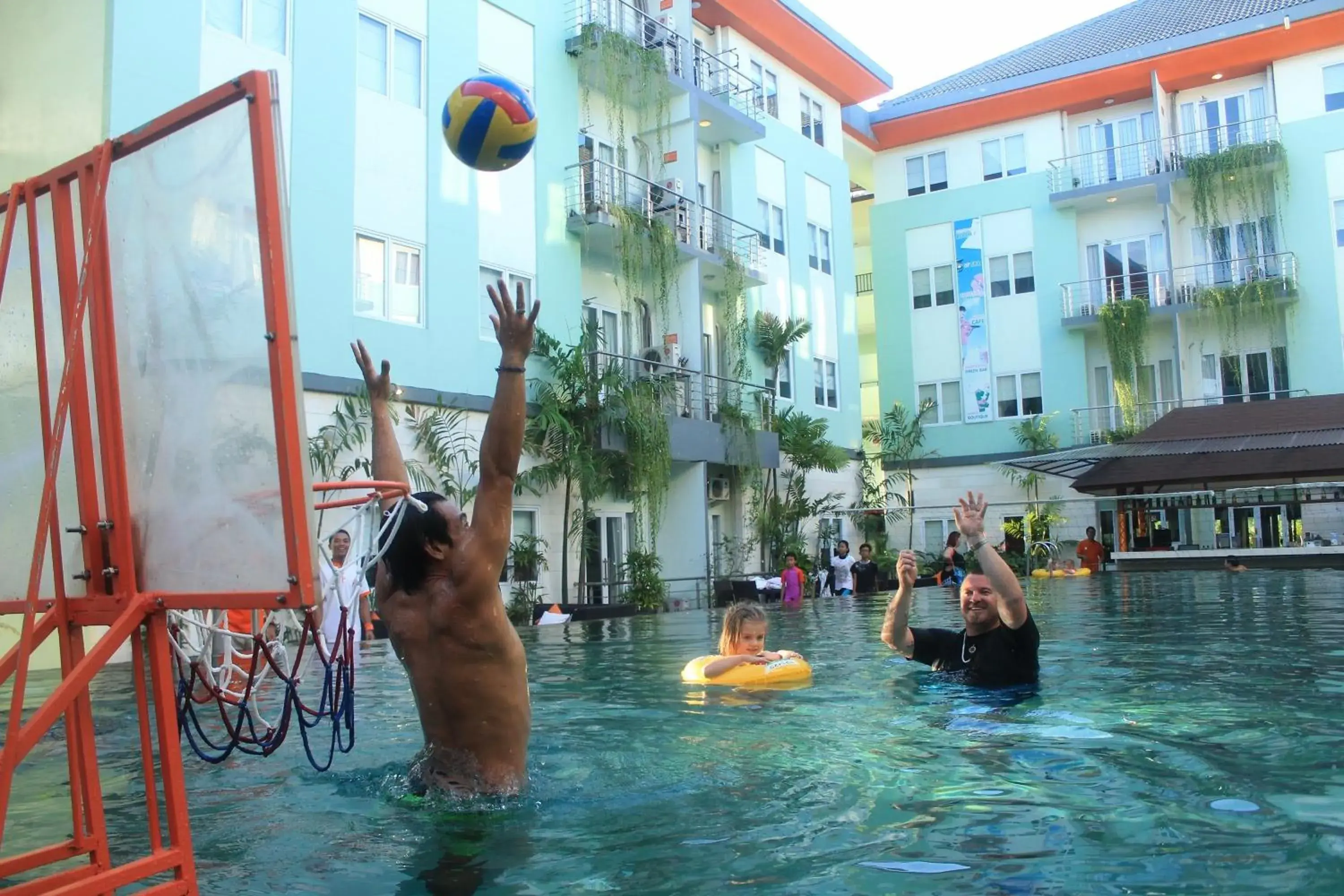 Swimming pool in HOTEL and RESIDENCES Riverview Kuta - Bali (Associated HARRIS)