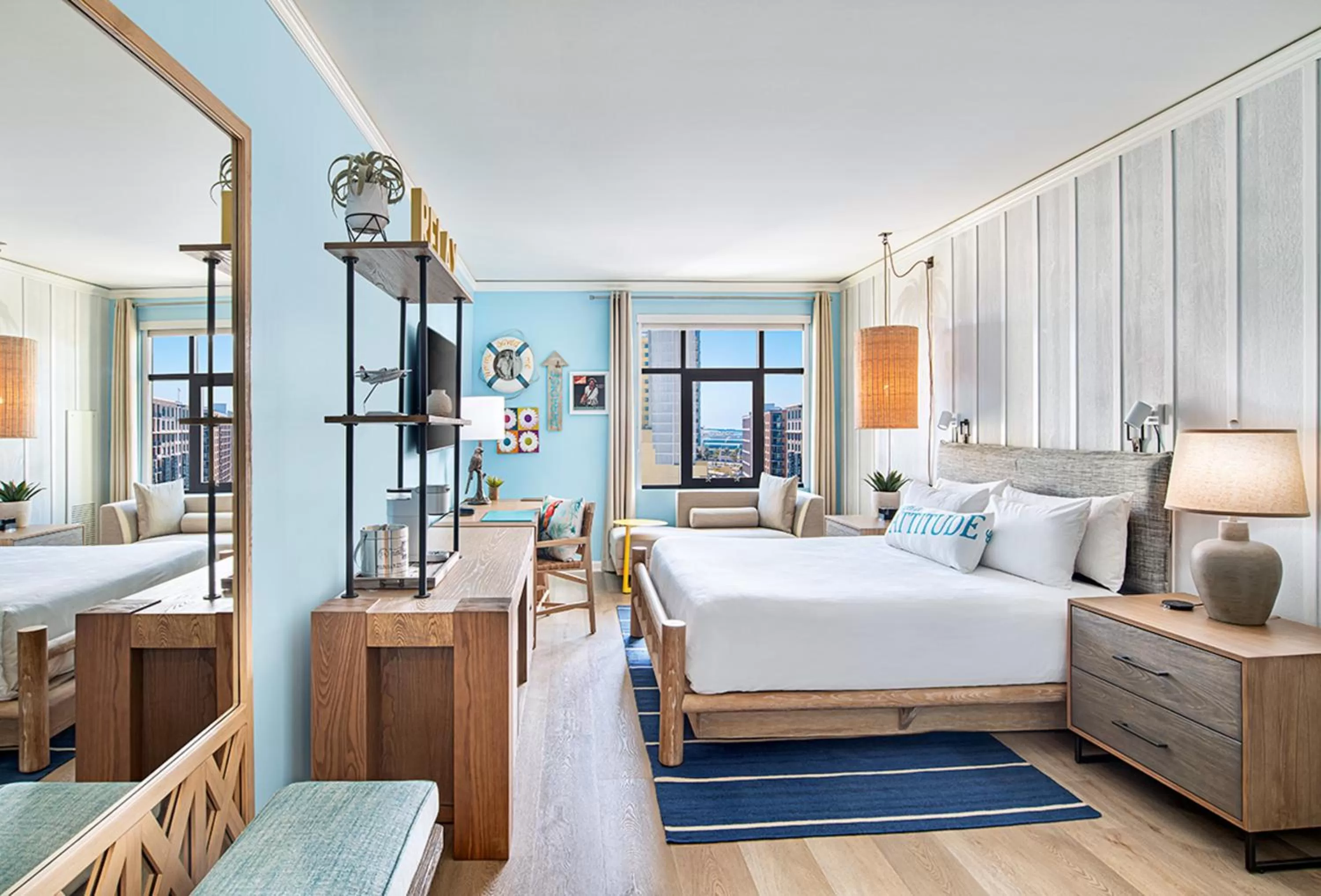 Bedroom, Bed in Margaritaville Hotel San Diego Gaslamp Quarter