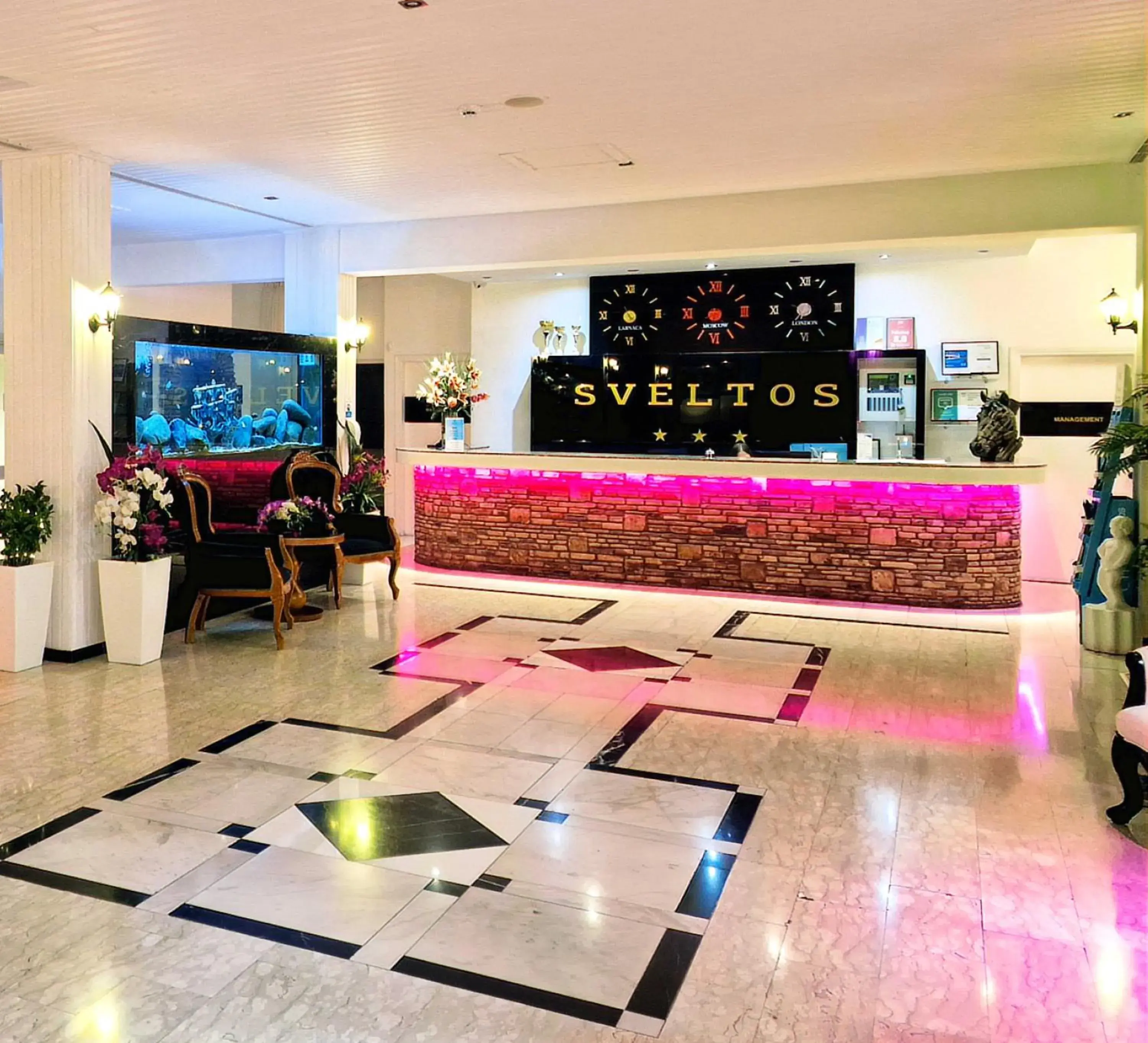 Lobby or reception, Lounge/Bar in Sveltos Hotel