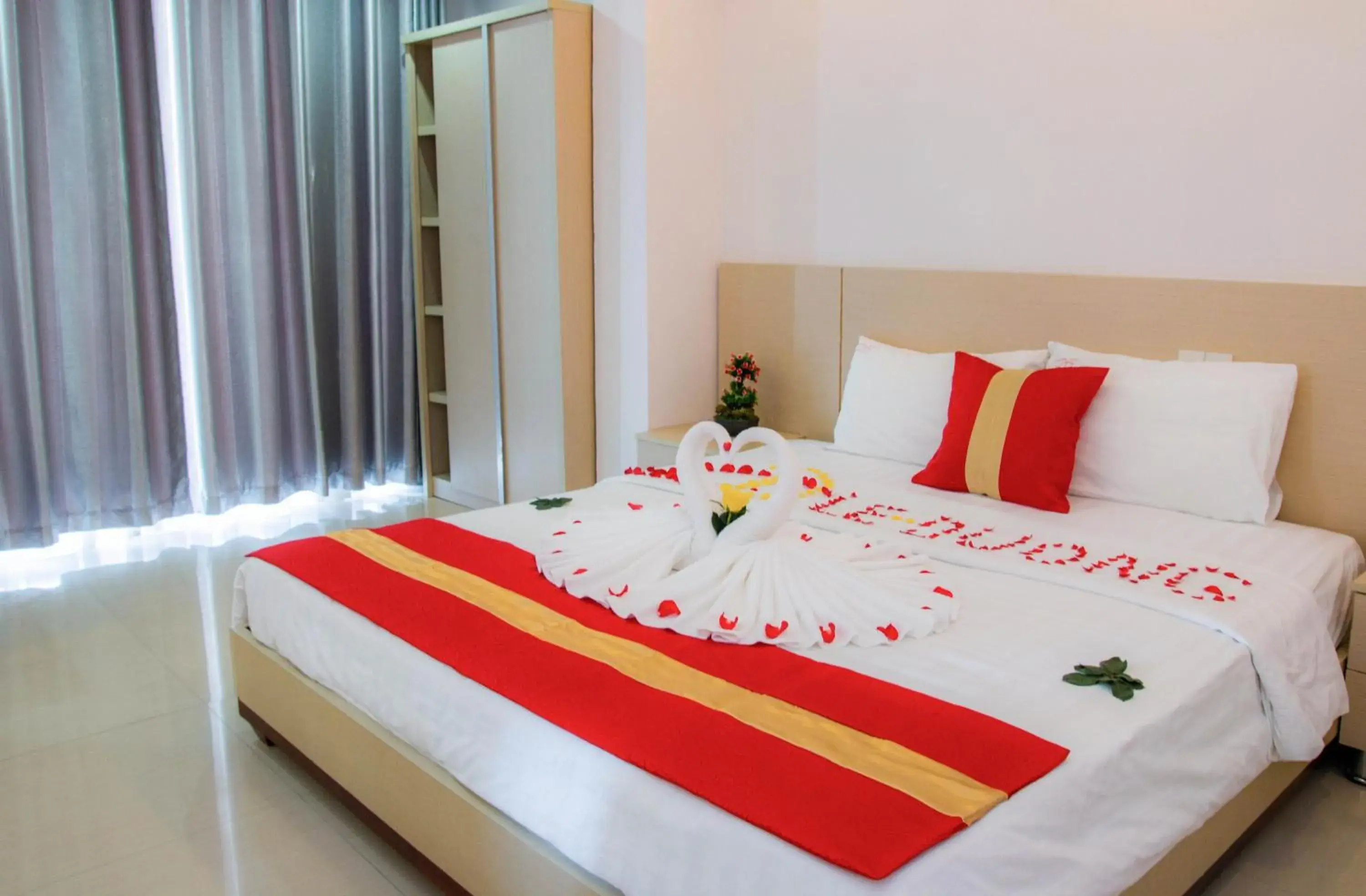 Bed in Le Duong Hotel