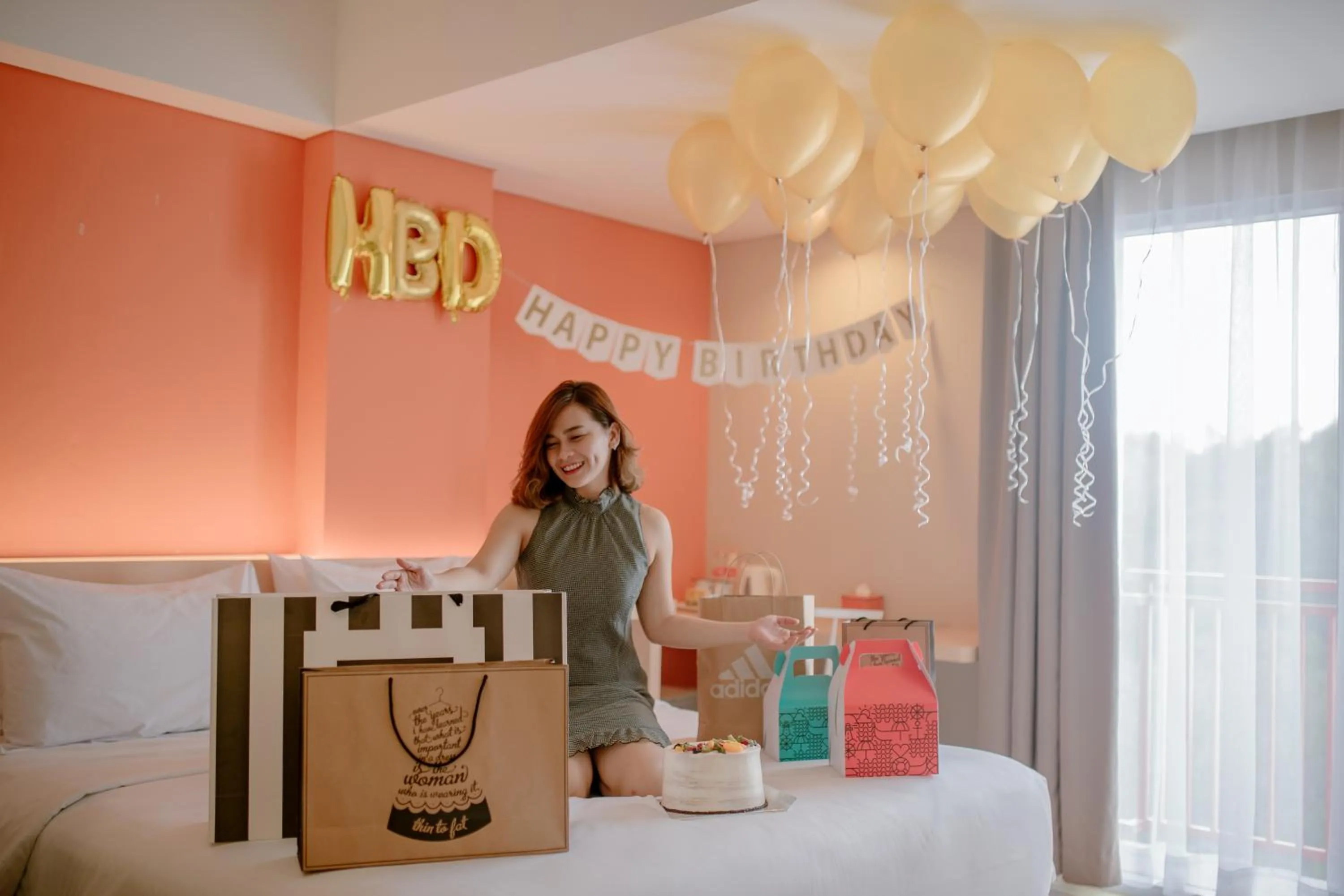 Bed in The Bountie Hotel and Convention Centre Sukabumi