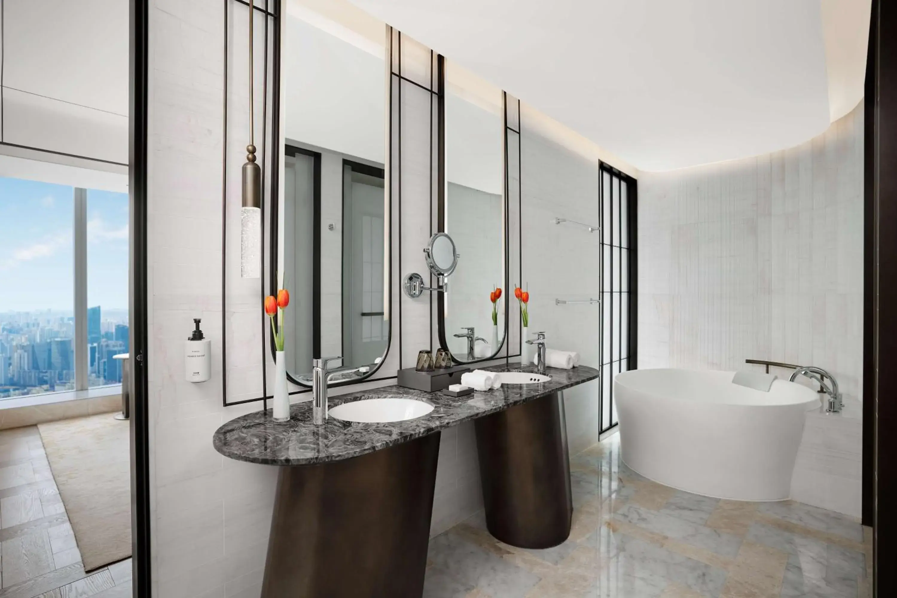 Bathroom in Conrad By Hilton Shanghai