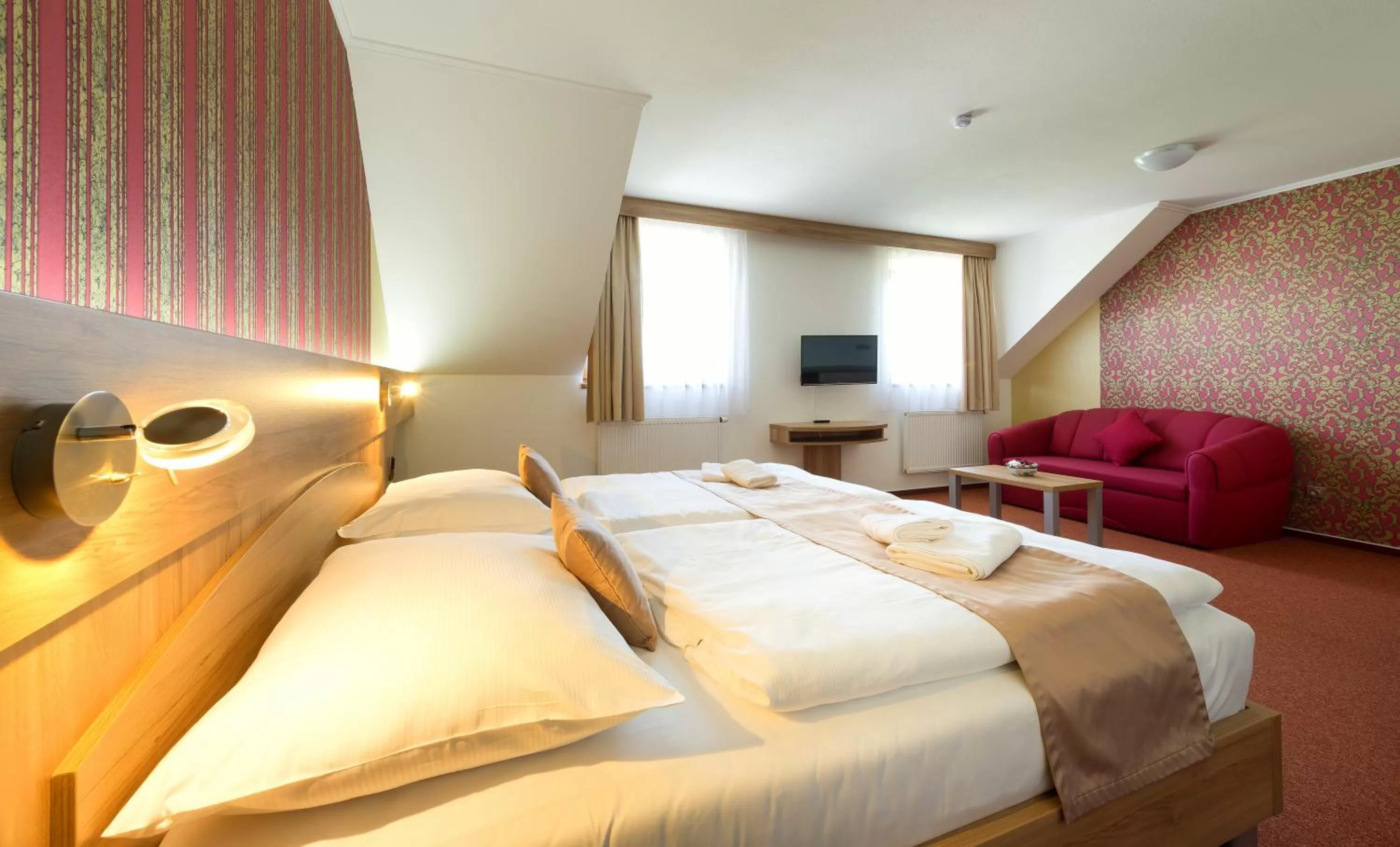 Bedroom, Bed in Wellness penzion Medličky