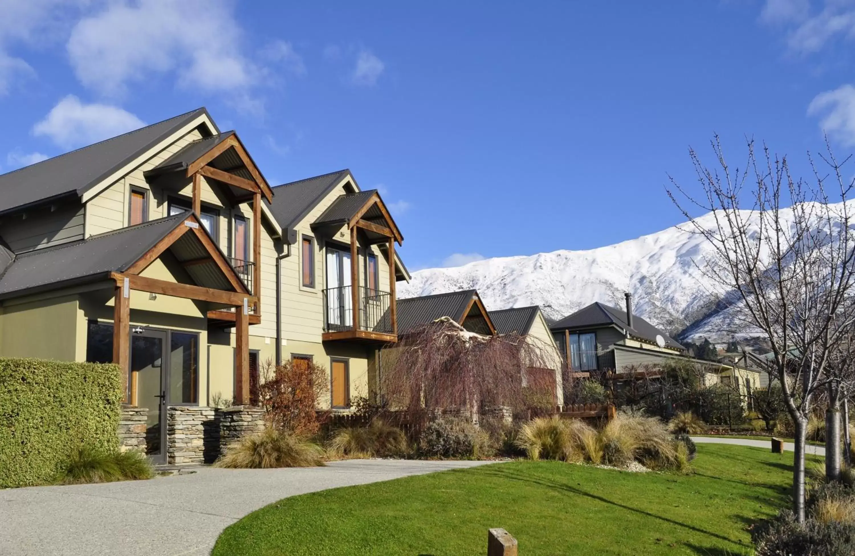 Facade/entrance, Property Building in Wanaka Luxury Apartments