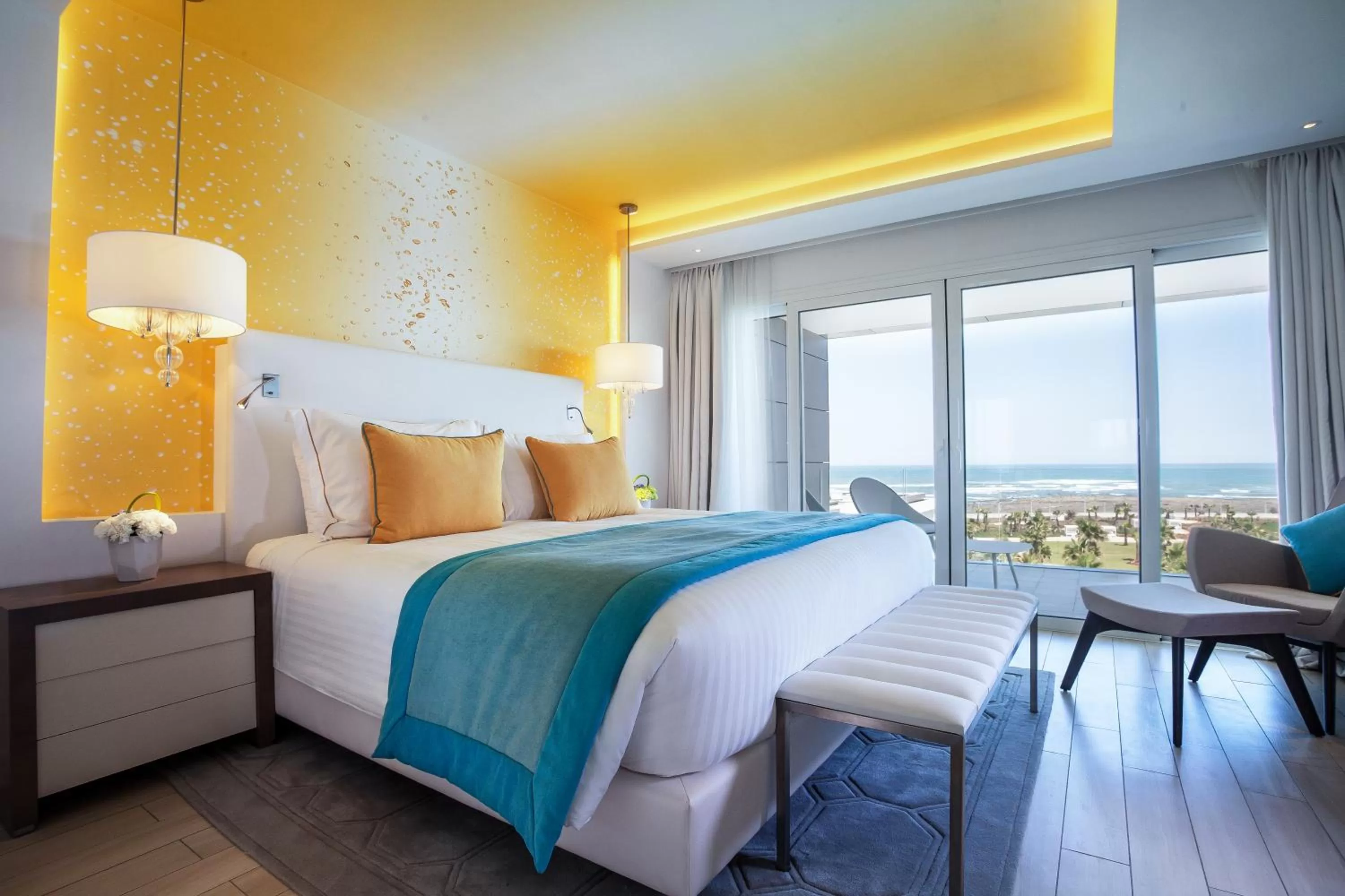 Bedroom, Bed in The View Bouznika