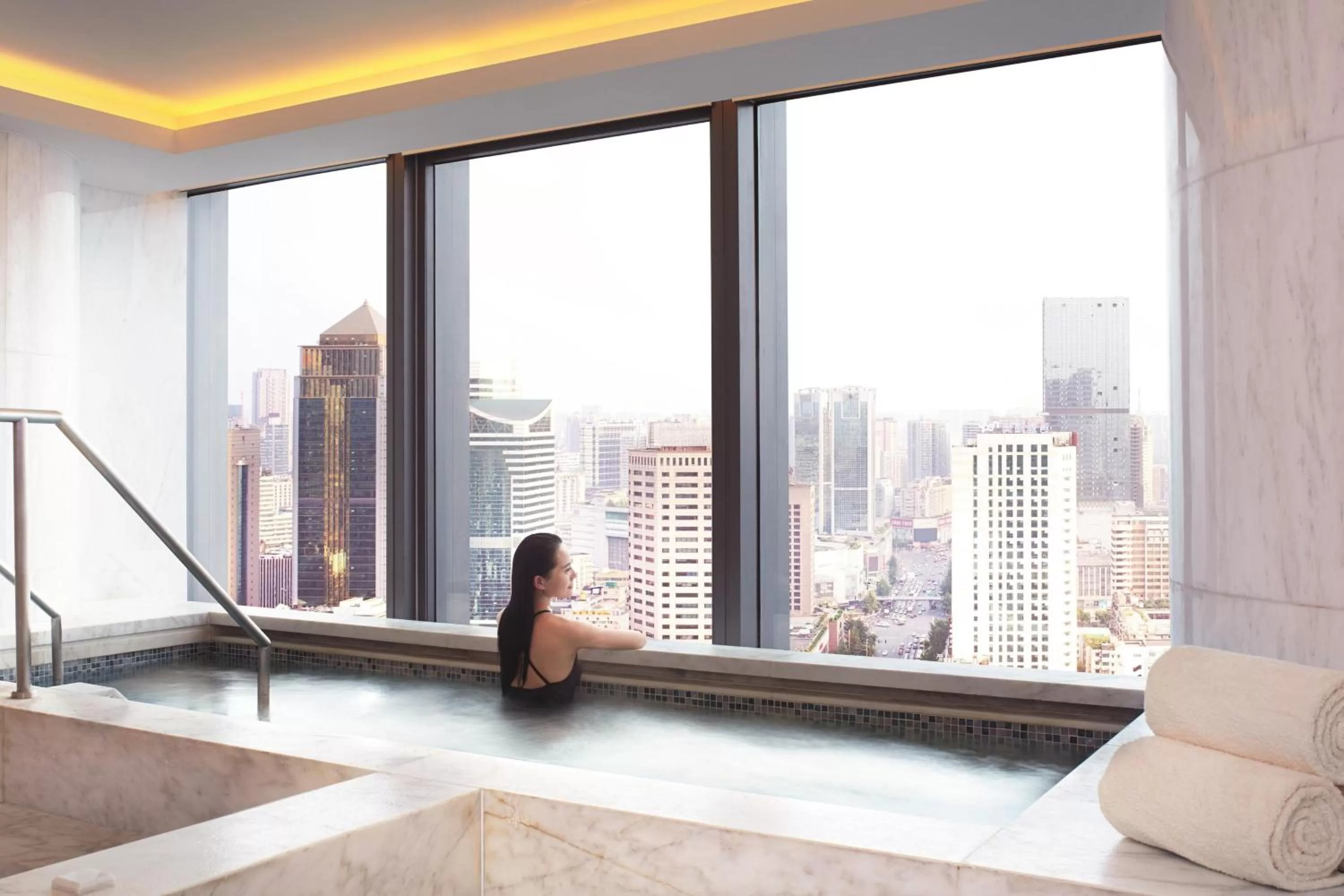 Swimming pool in The Ritz-Carlton, Chengdu