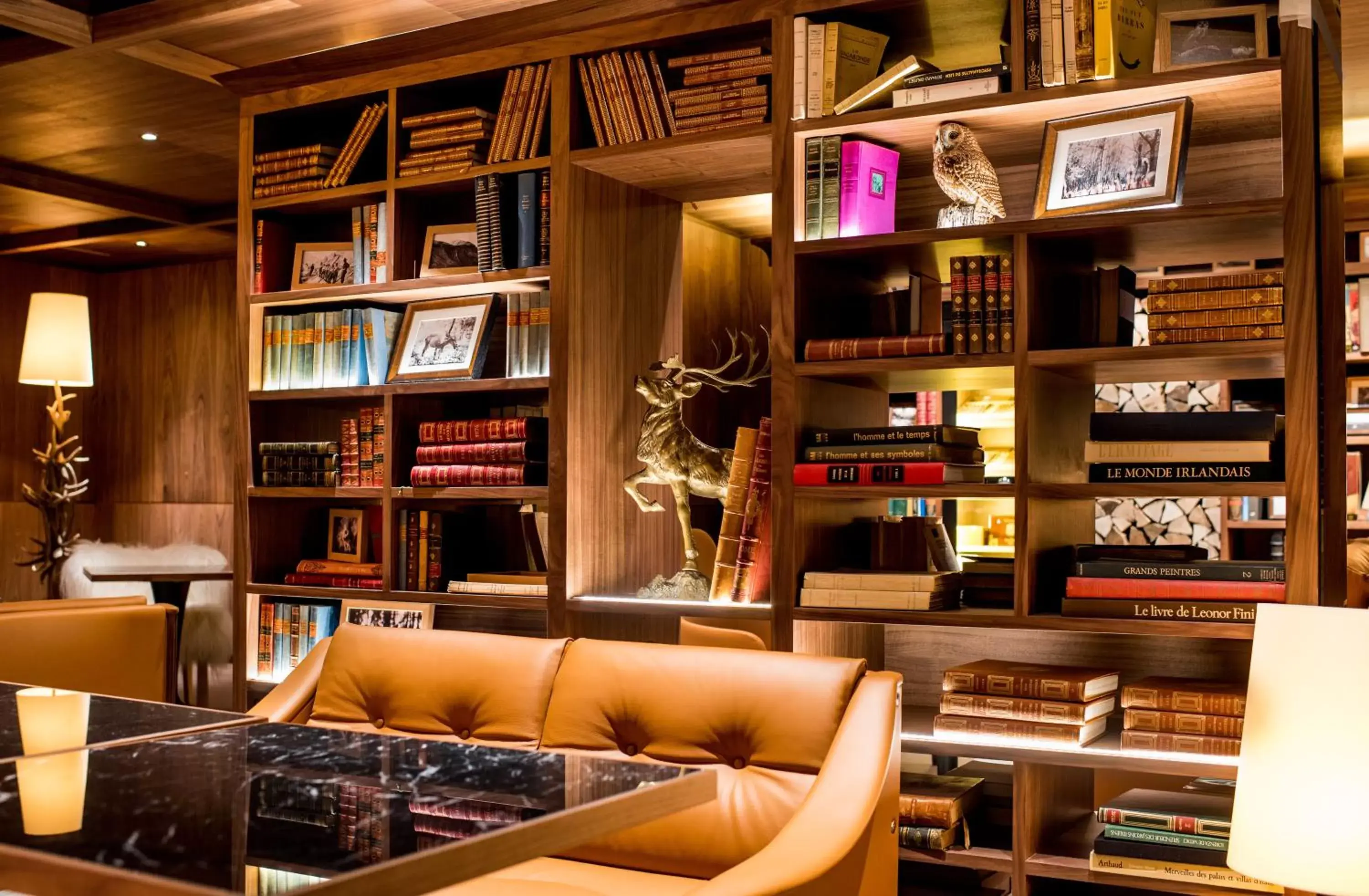 Library in Schweizerhof Zermatt - a Small Luxury Hotel