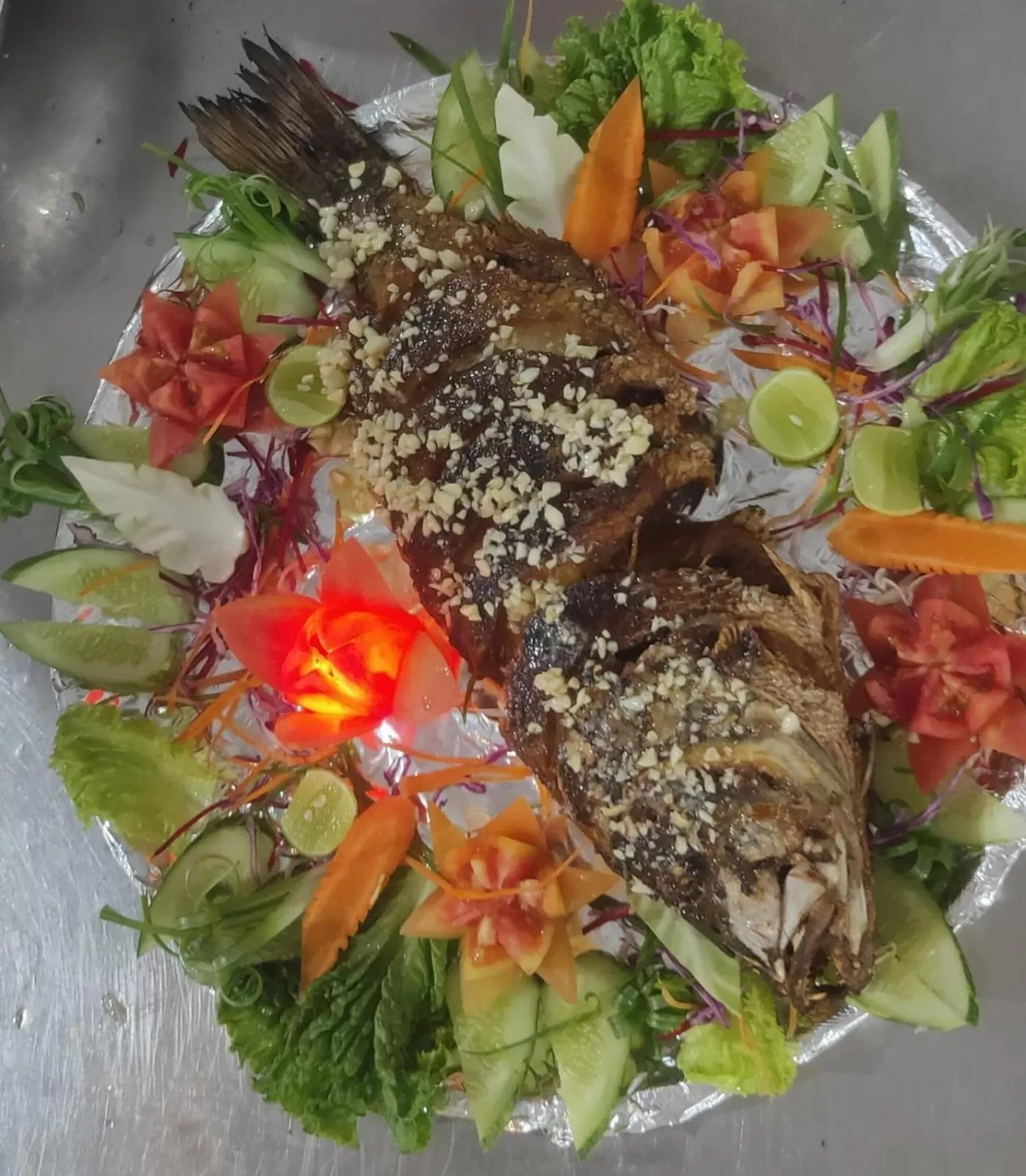 Food in Happy Shack Beach And Wooden Huts