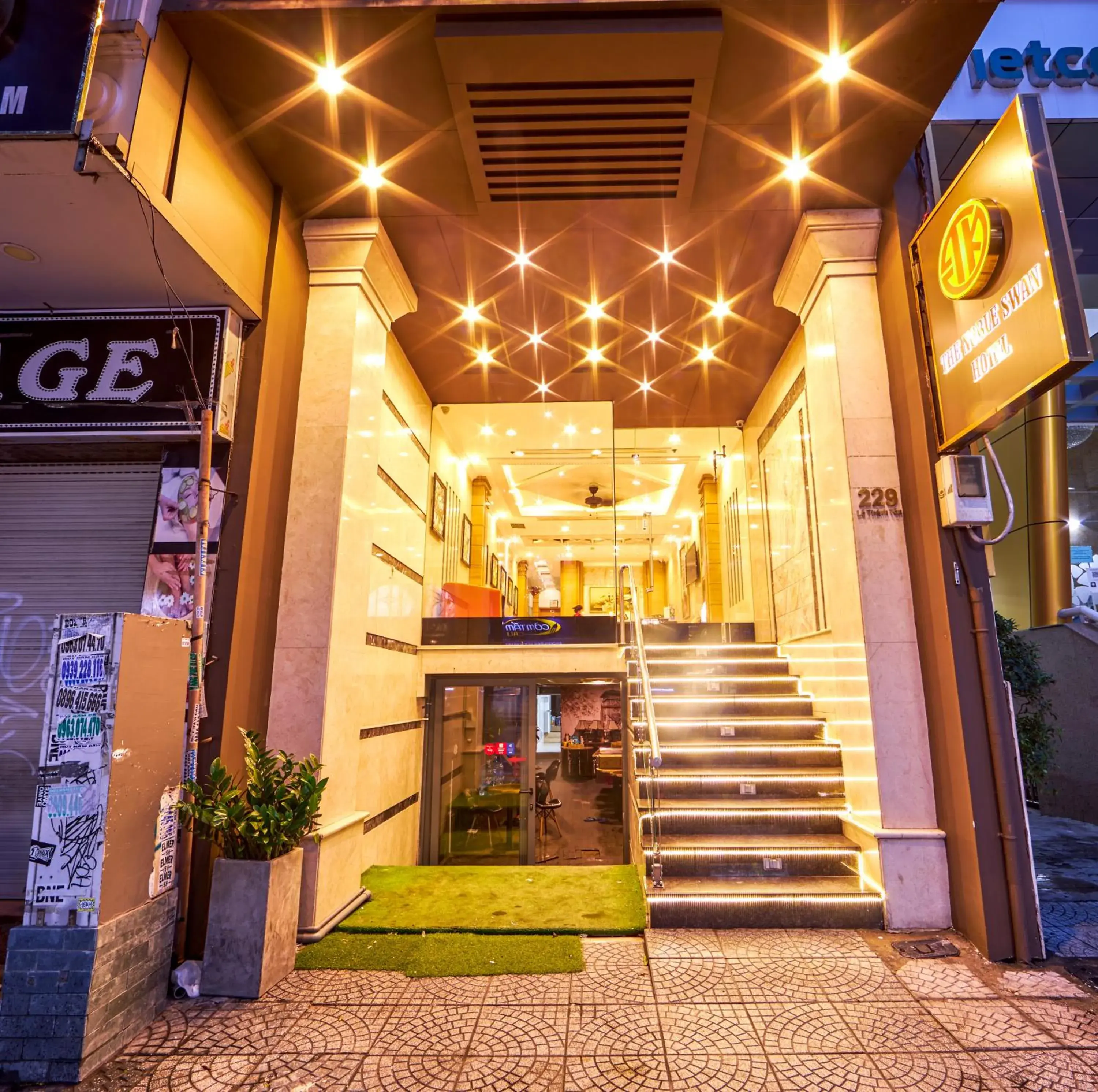 Facade/entrance in The Noble Swan Hotel Saigon